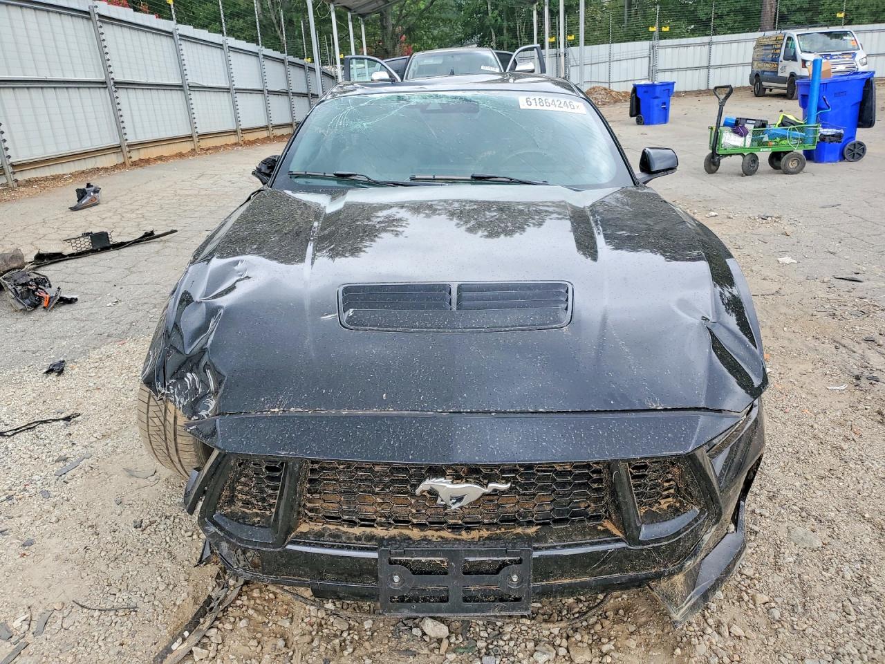 2024 Ford Mustang Gt Черный vin: 1FA6P8CF4R5416403