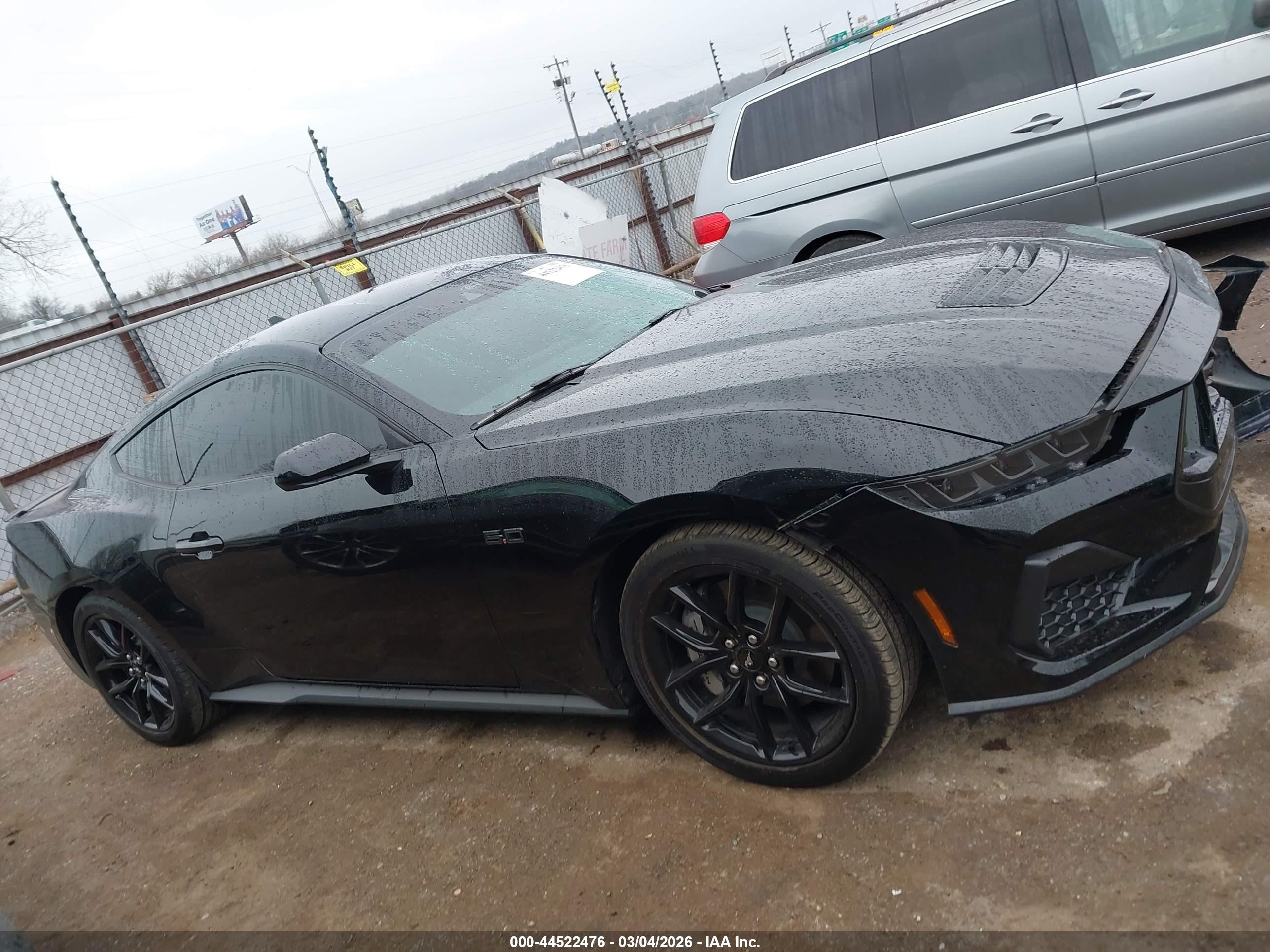 2025 Ford Mustang Gt Fastback Black vin: 1FA6P8CF4S5415662