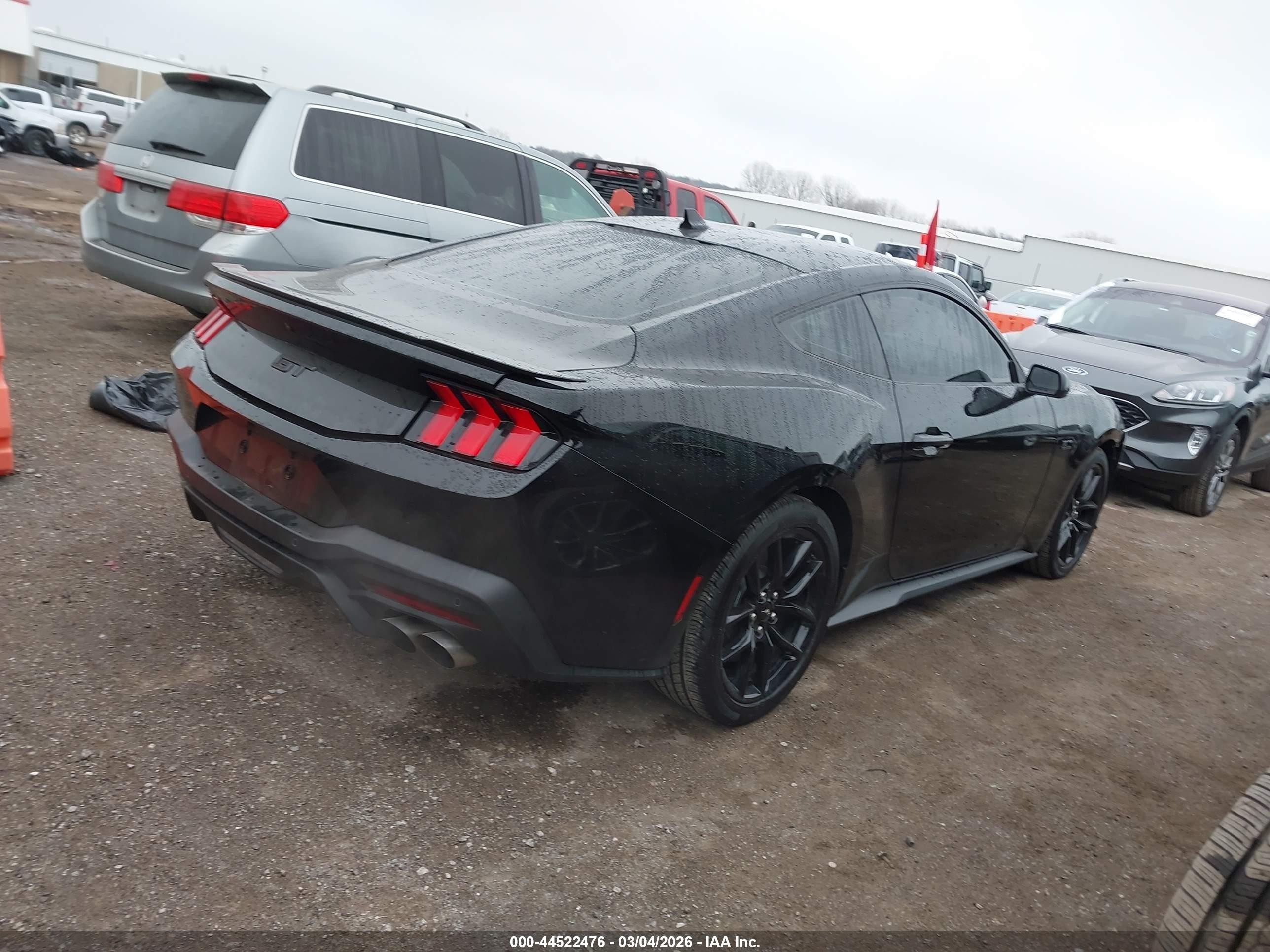 2025 Ford Mustang Gt Fastback Black vin: 1FA6P8CF4S5415662