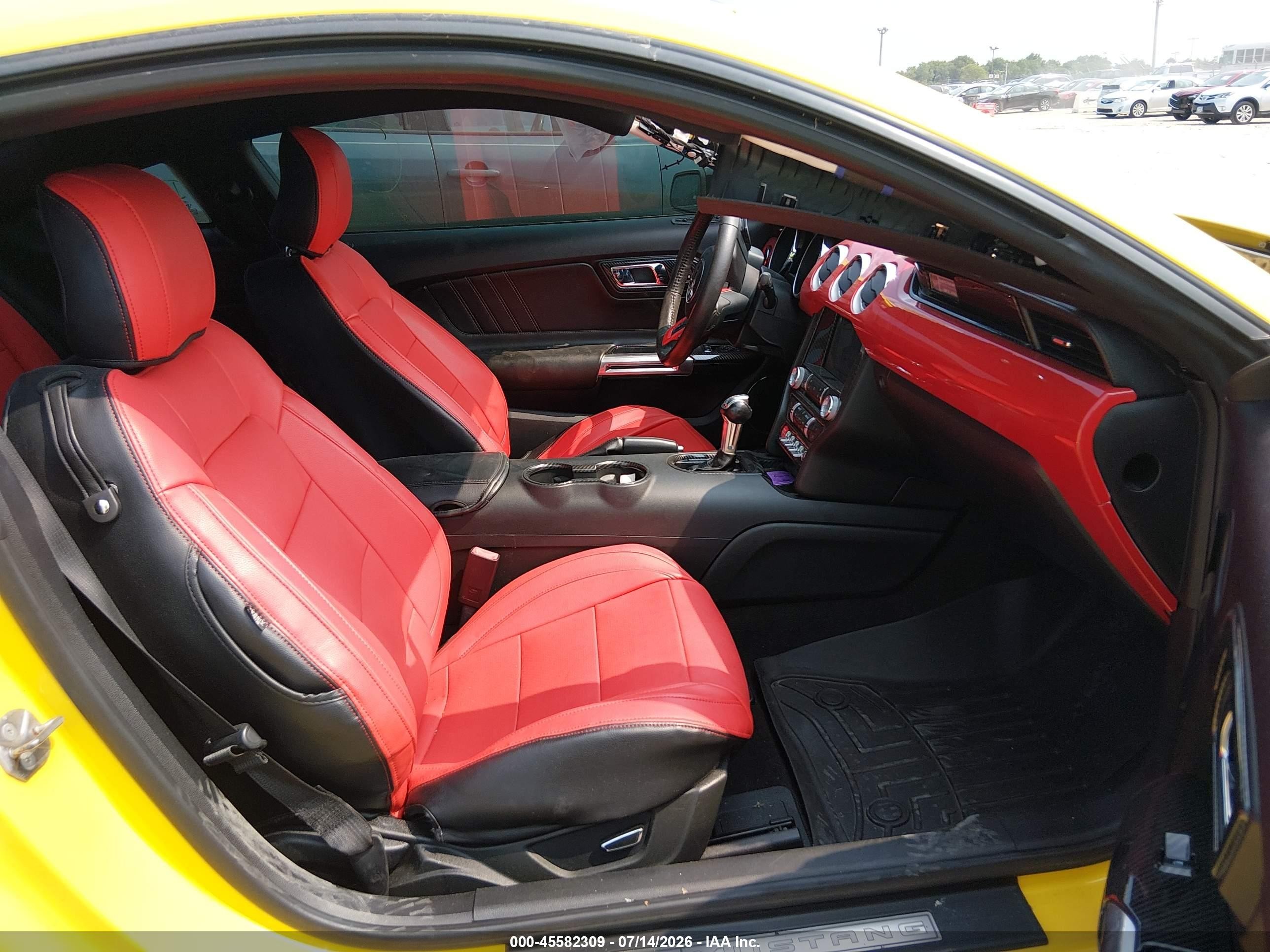 2015 Ford Mustang Gt Premium Yellow vin: 1FA6P8CF5F5310246