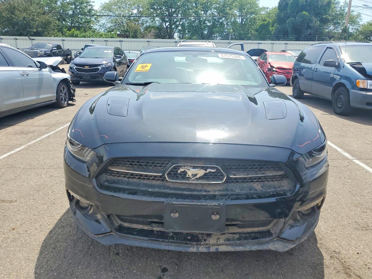 2015 Ford Mustang Gt Black vin: 1FA6P8CF5F5321828