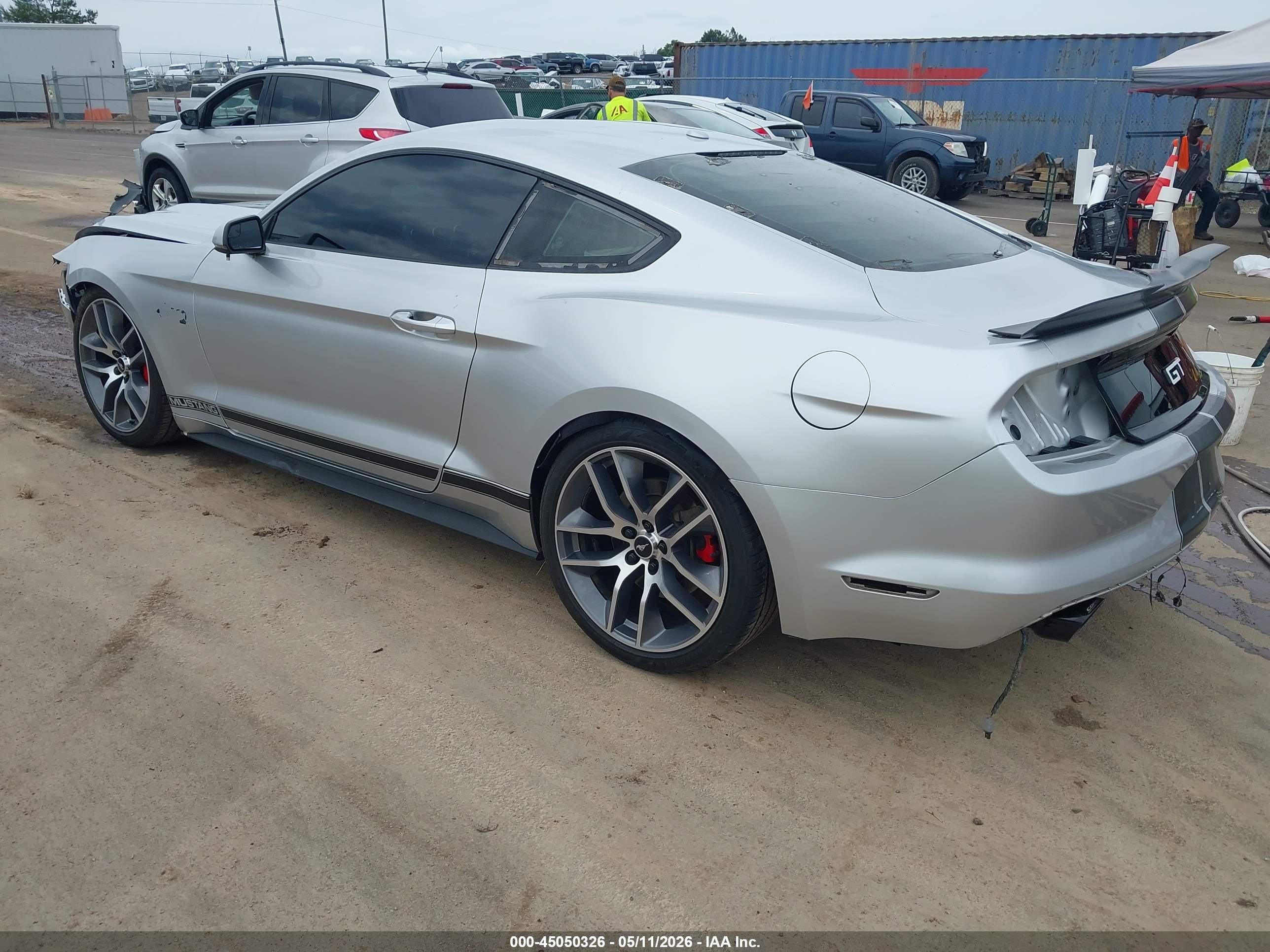 2015 Ford Mustang Gt Premium Silver vin: 1FA6P8CF5F5323966