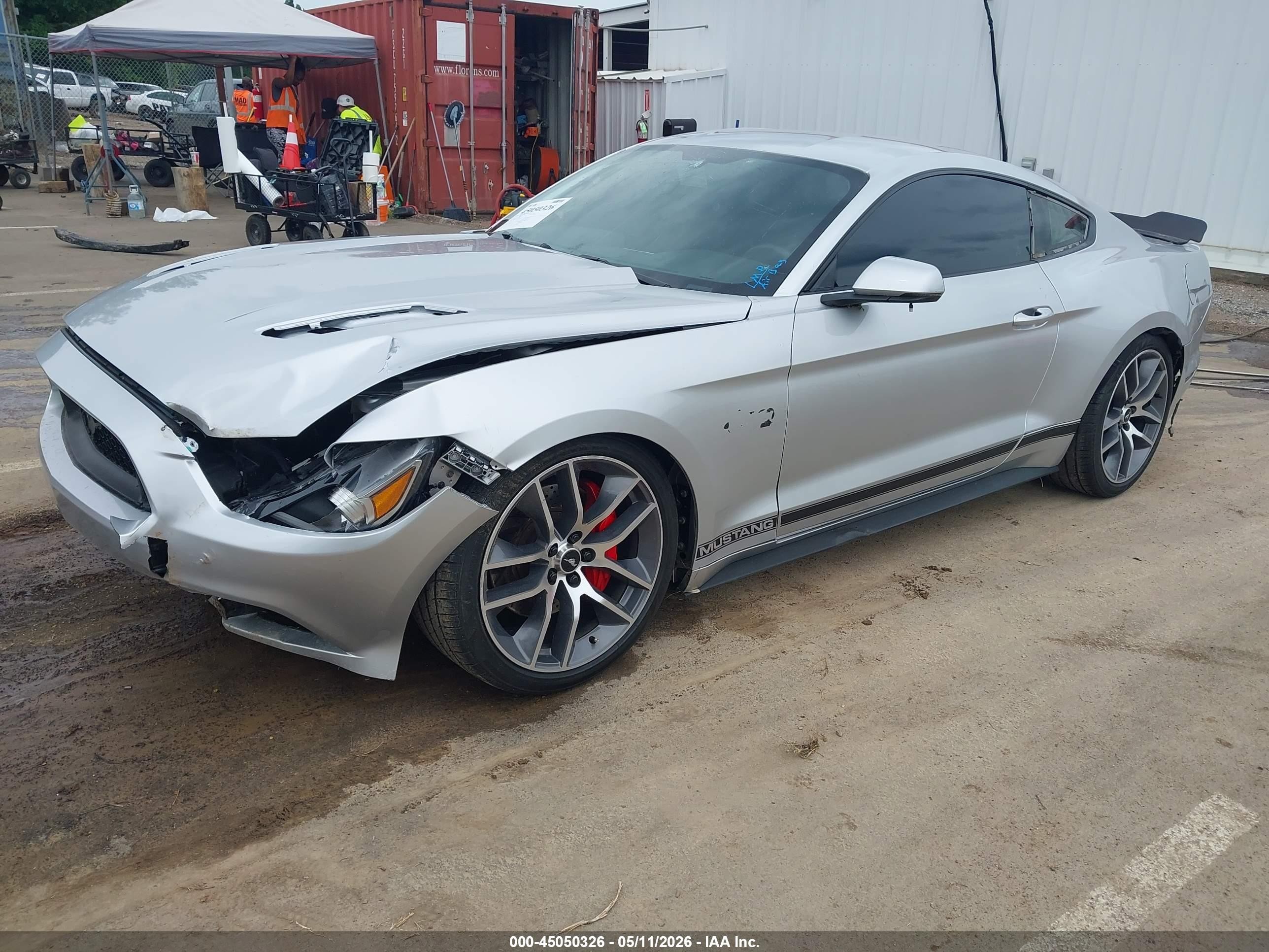 2015 Ford Mustang Gt Premium Silver vin: 1FA6P8CF5F5323966