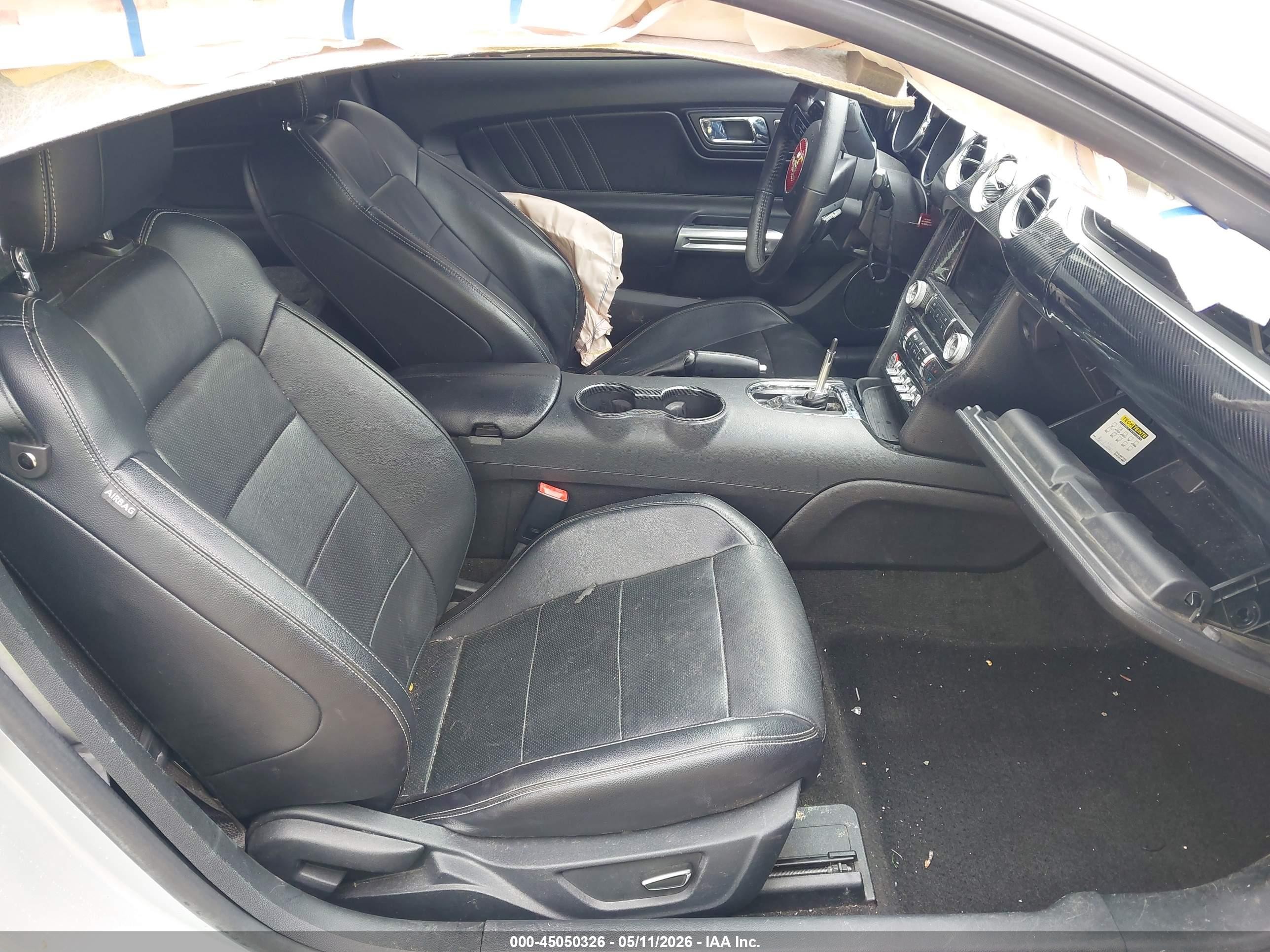 2015 Ford Mustang Gt Premium Silver vin: 1FA6P8CF5F5323966