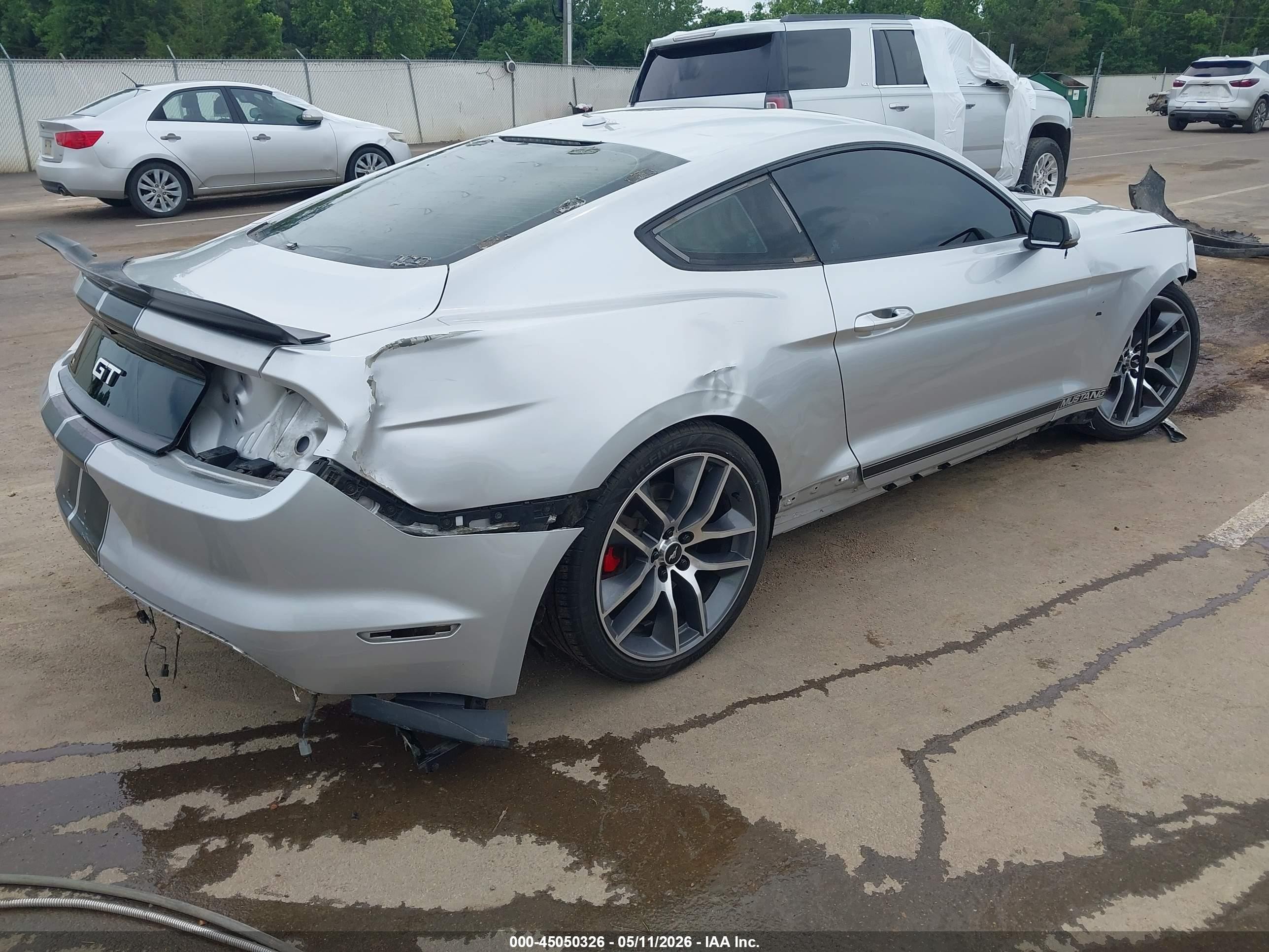 2015 Ford Mustang Gt Premium Silver vin: 1FA6P8CF5F5323966