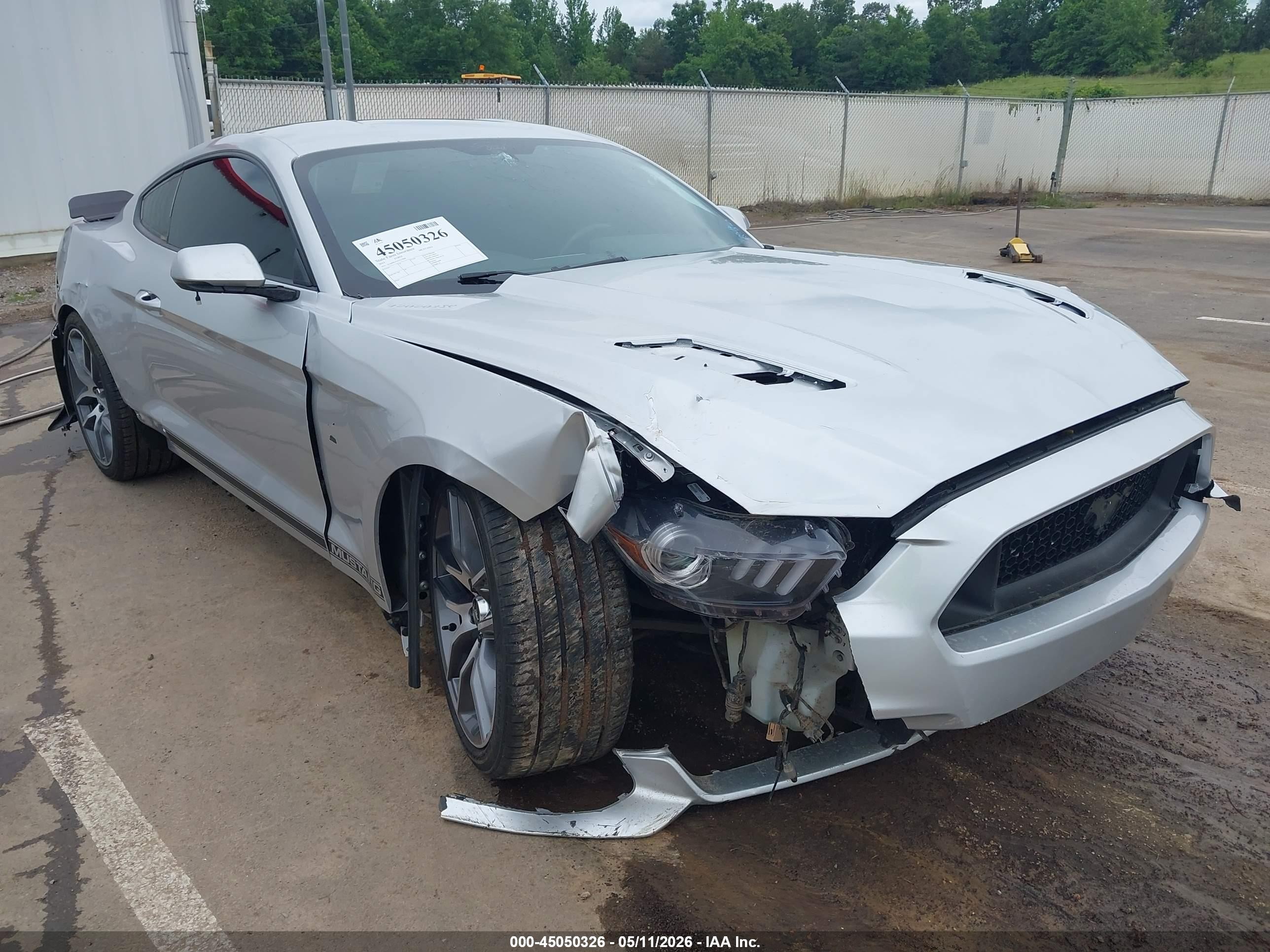 2015 Ford Mustang Gt Premium Silver vin: 1FA6P8CF5F5323966