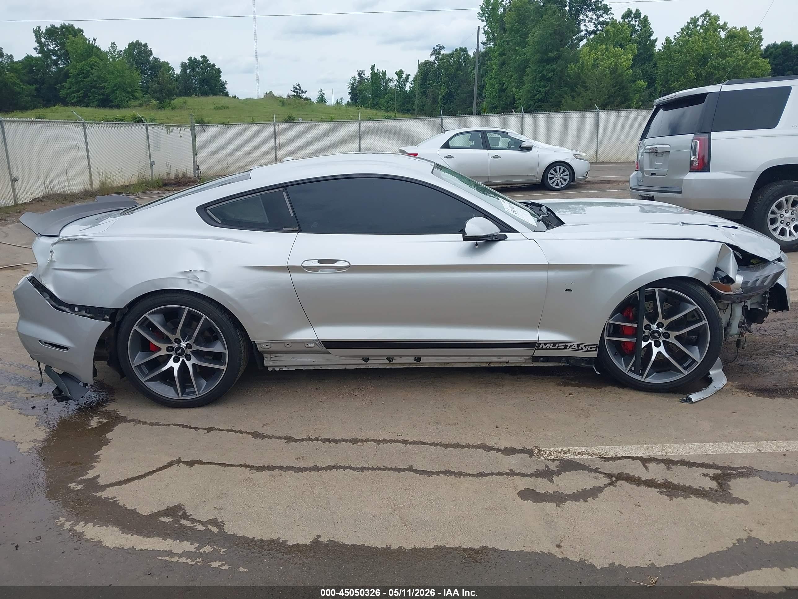 2015 Ford Mustang Gt Premium Silver vin: 1FA6P8CF5F5323966