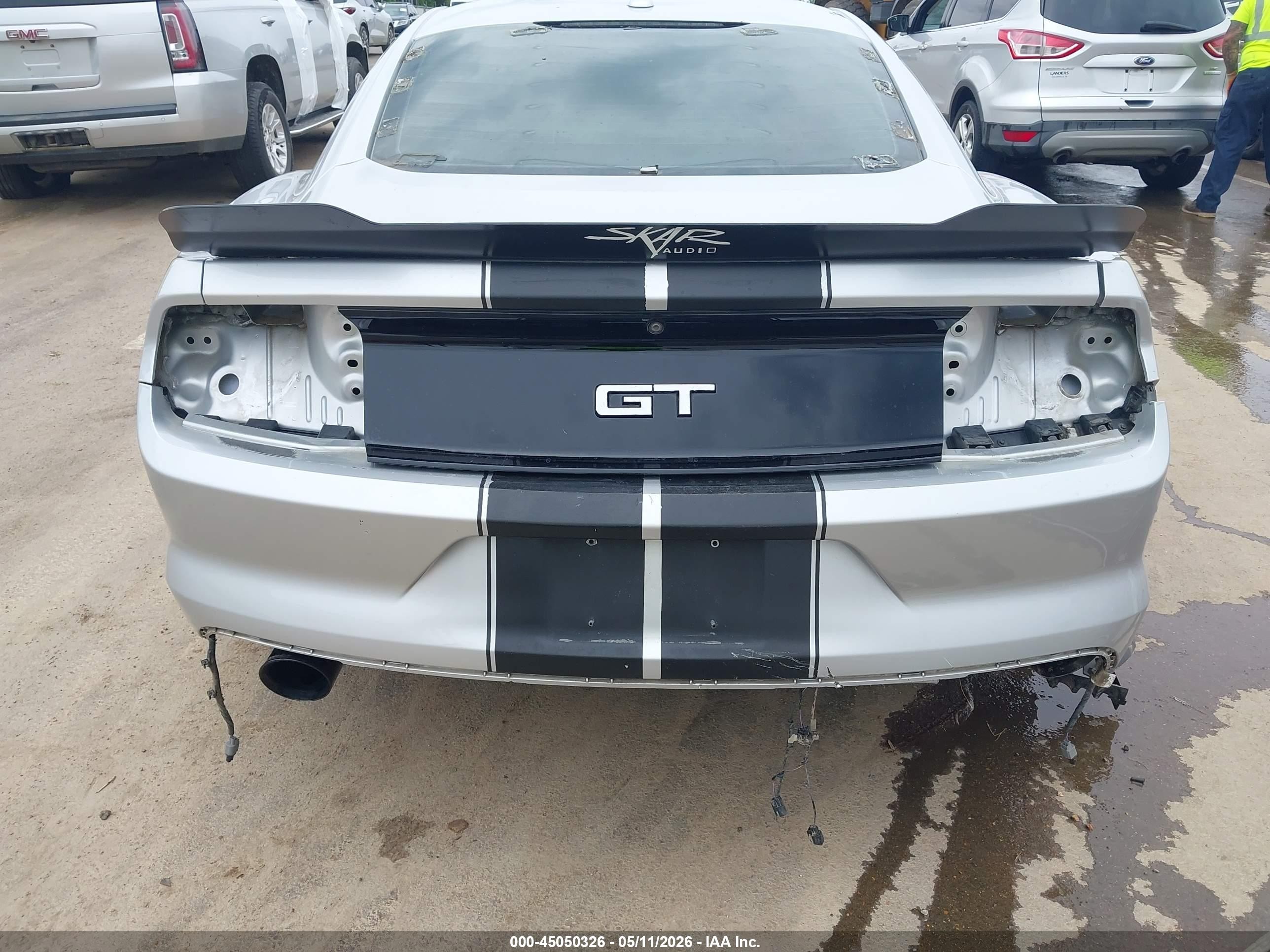 2015 Ford Mustang Gt Premium Silver vin: 1FA6P8CF5F5323966