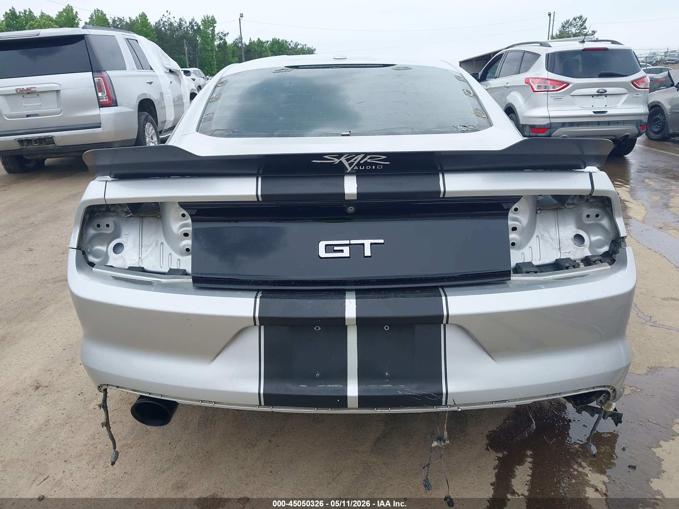 2015 Ford Mustang Gt Premium Silver vin: 1FA6P8CF5F5323966