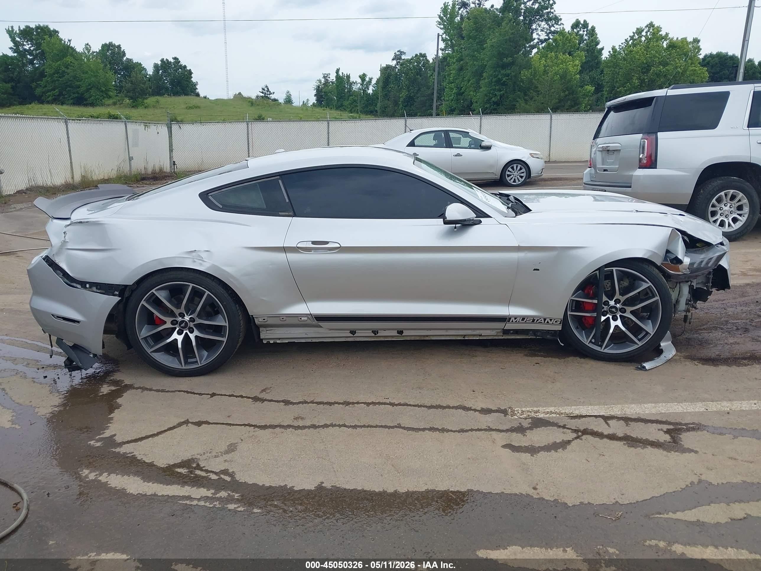 2015 Ford Mustang Gt Premium Silver vin: 1FA6P8CF5F5323966