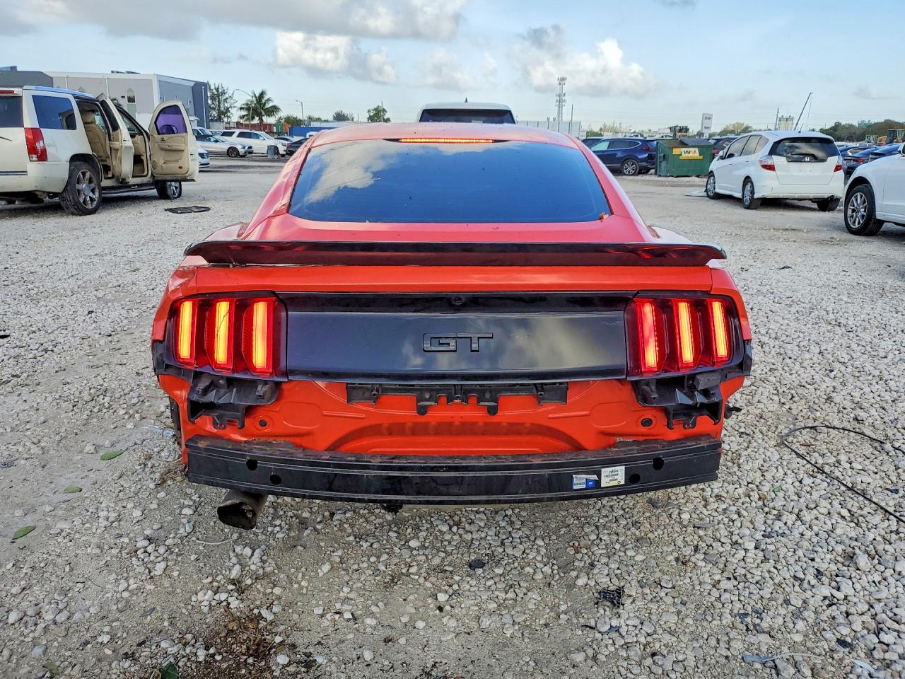 2015 Ford Mustang Gt Orange vin: 1FA6P8CF5F5340685