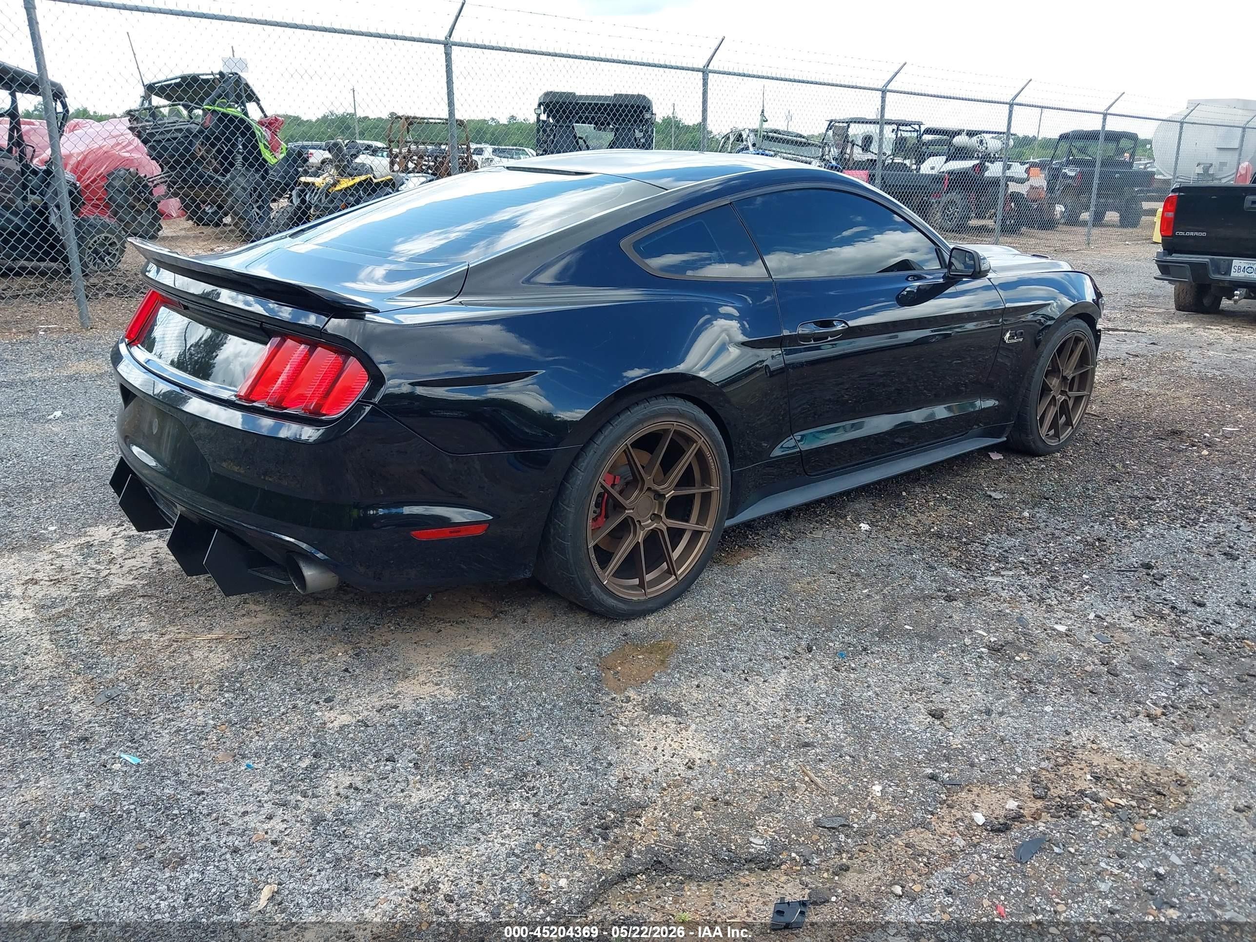 2015 Ford Mustang Gt Black vin: 1FA6P8CF5F5344266