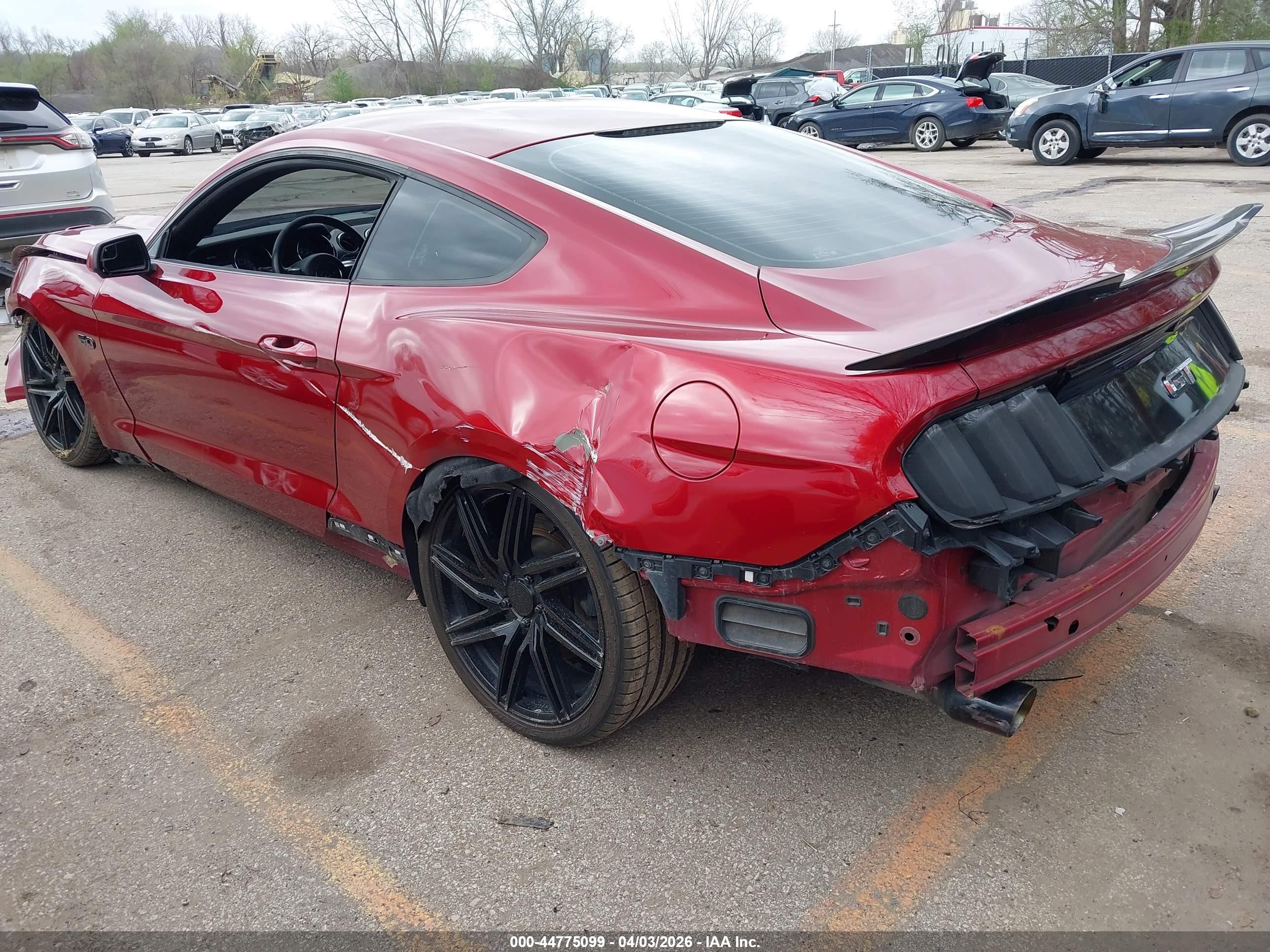 2015 Ford Mustang Gt Red vin: 1FA6P8CF5F5359088
