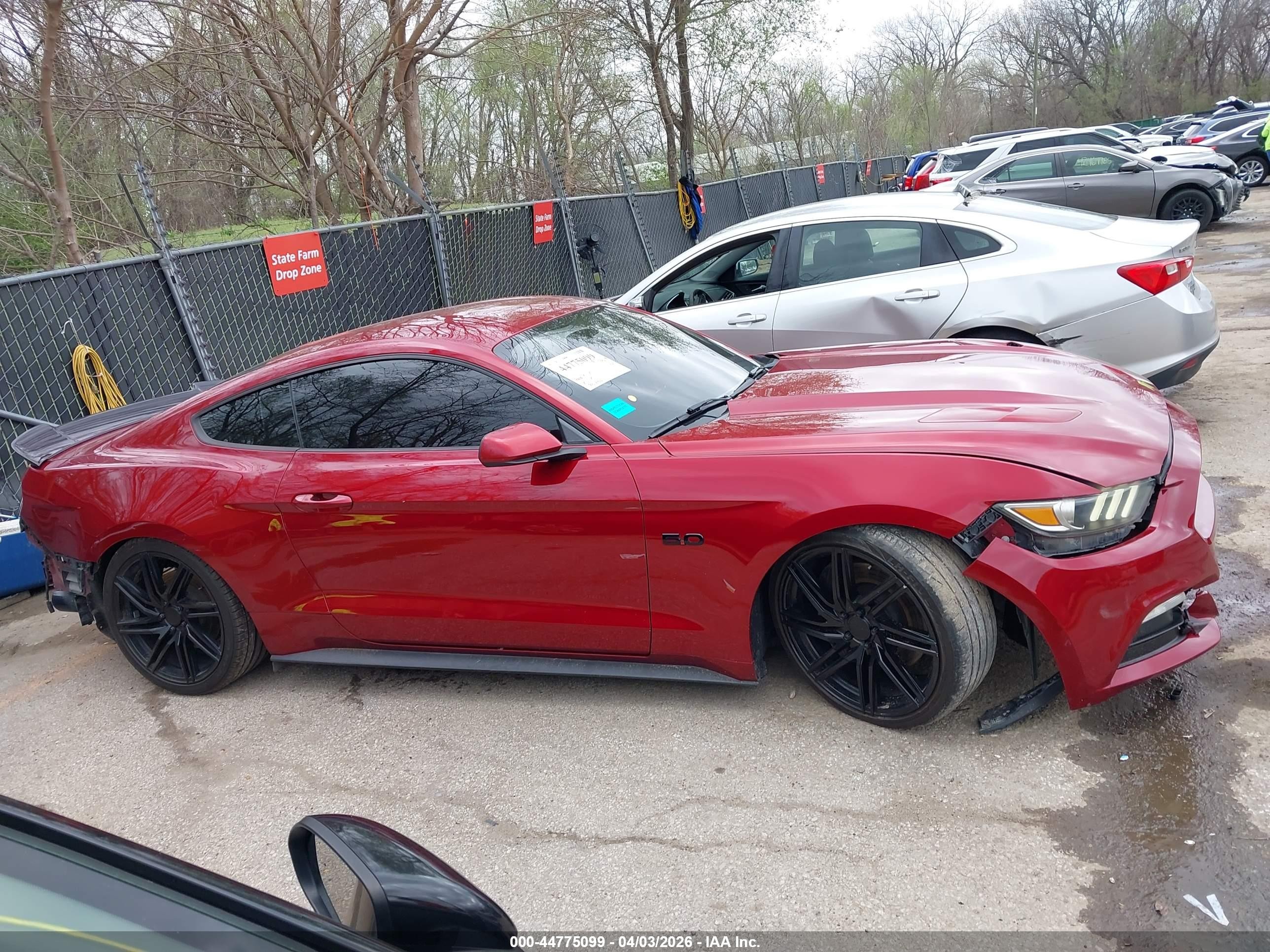 2015 Ford Mustang Gt Red vin: 1FA6P8CF5F5359088