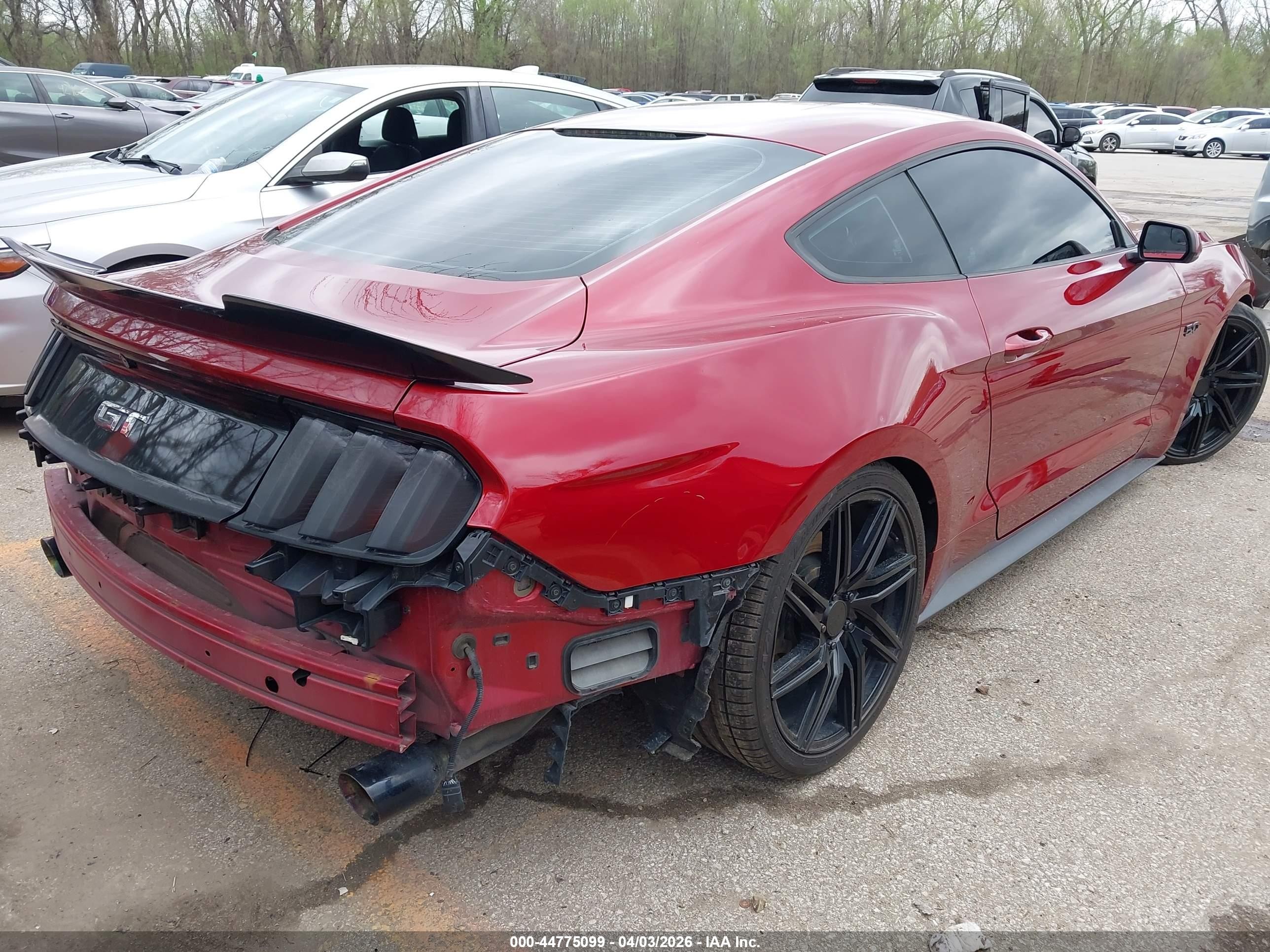 2015 Ford Mustang Gt Red vin: 1FA6P8CF5F5359088