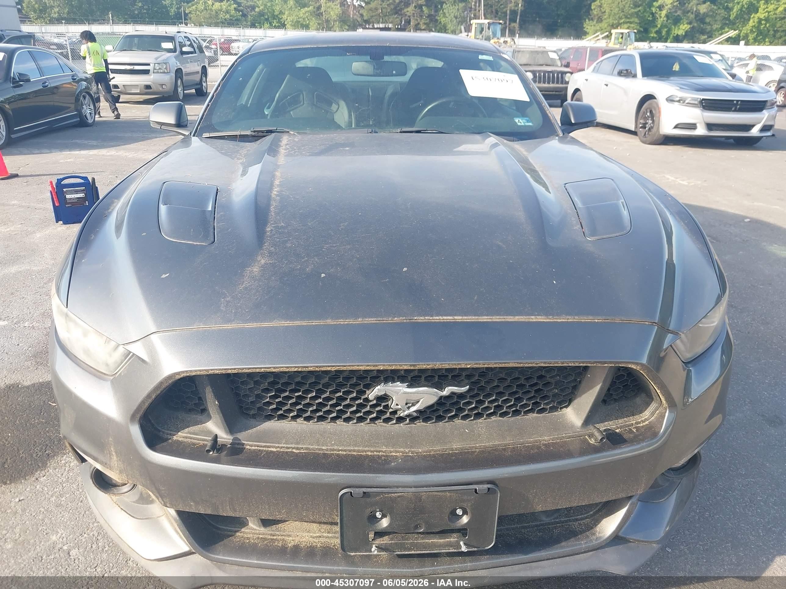 2015 Ford Mustang Gt Premium Gray vin: 1FA6P8CF5F5367675