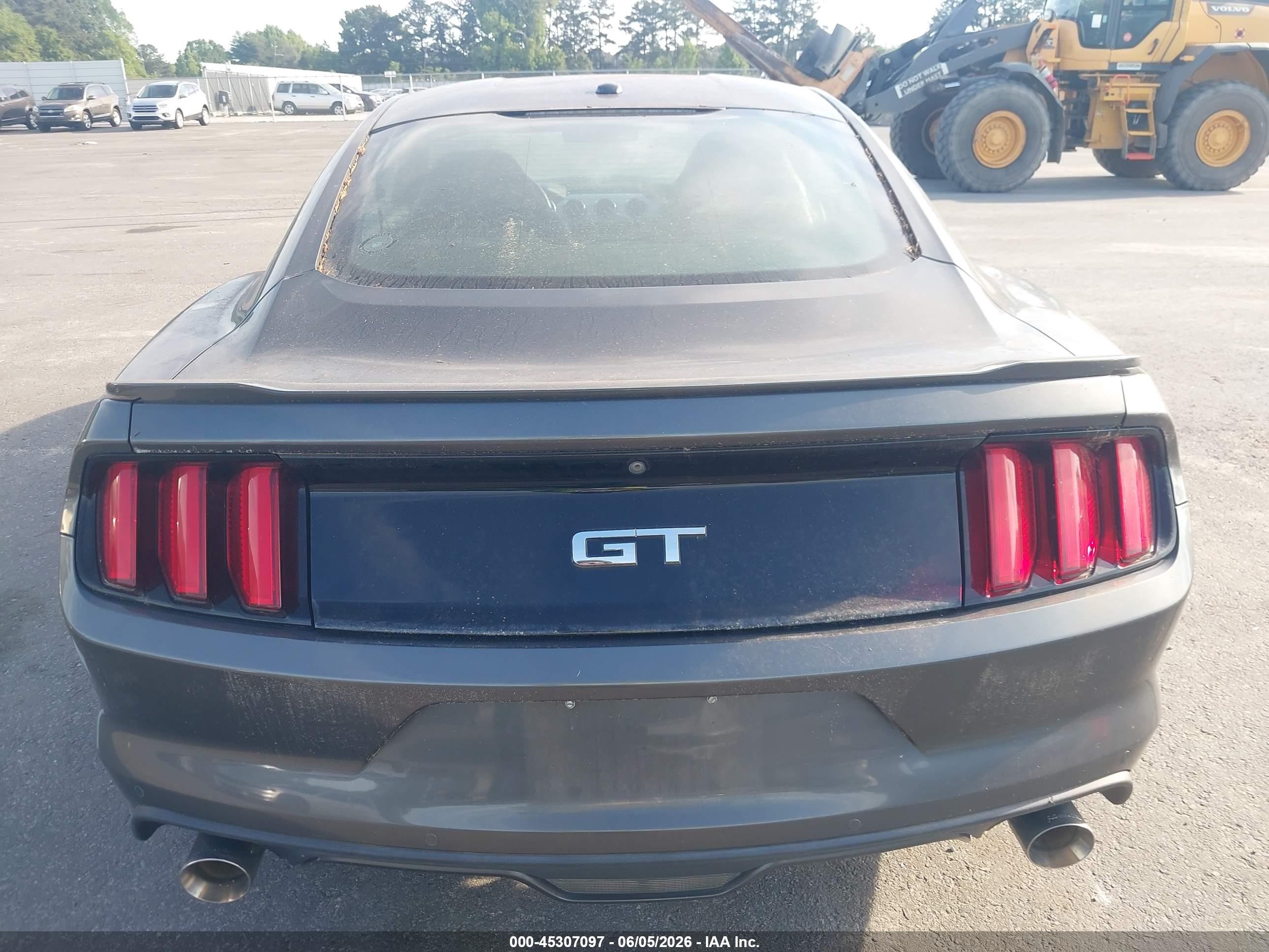 2015 Ford Mustang Gt Premium Gray vin: 1FA6P8CF5F5367675