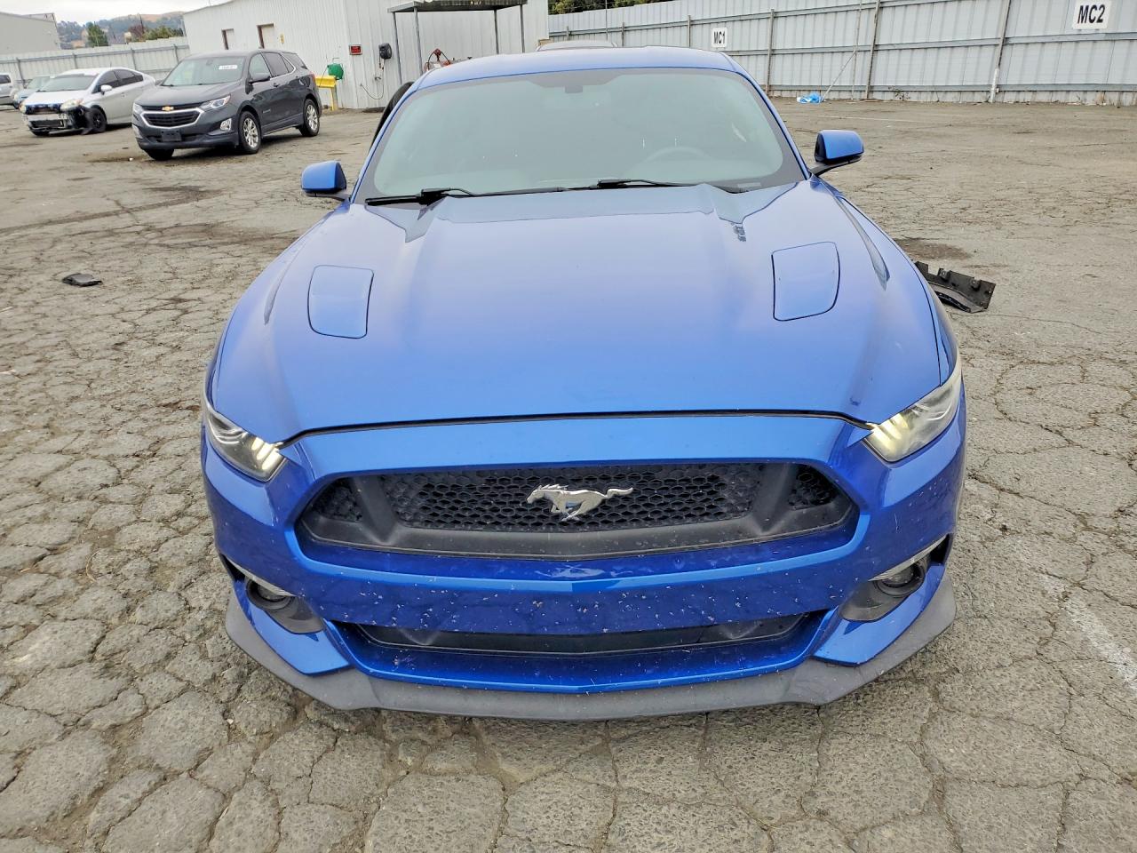 2017 Ford Mustang Gt Blue vin: 1FA6P8CF5H5307009