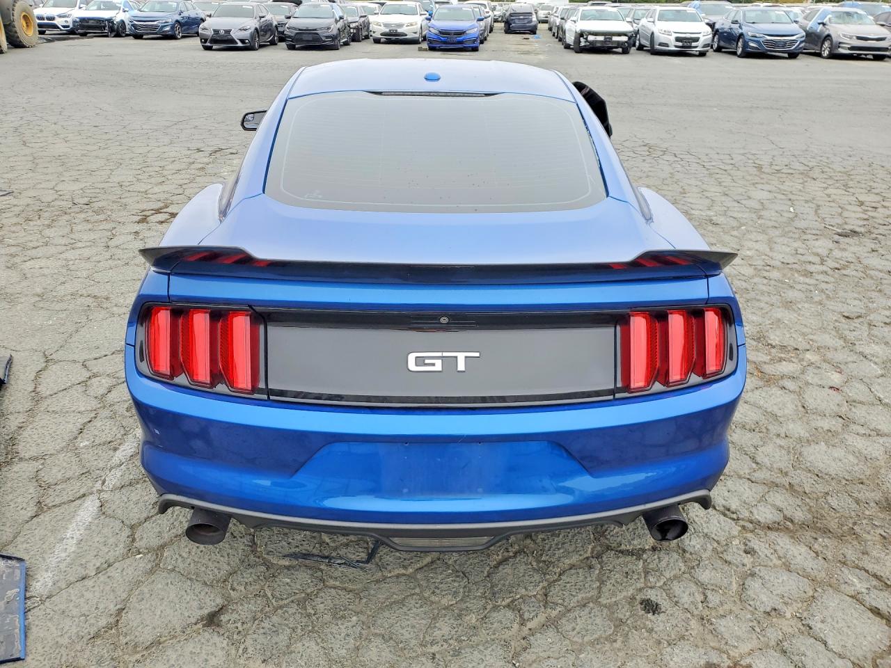 2017 Ford Mustang Gt Blue vin: 1FA6P8CF5H5307009