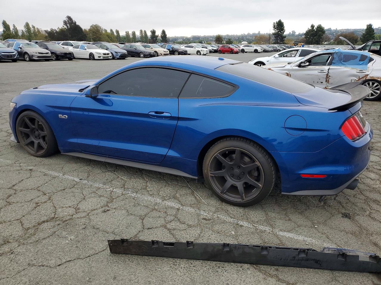 2017 Ford Mustang Gt Blue vin: 1FA6P8CF5H5307009