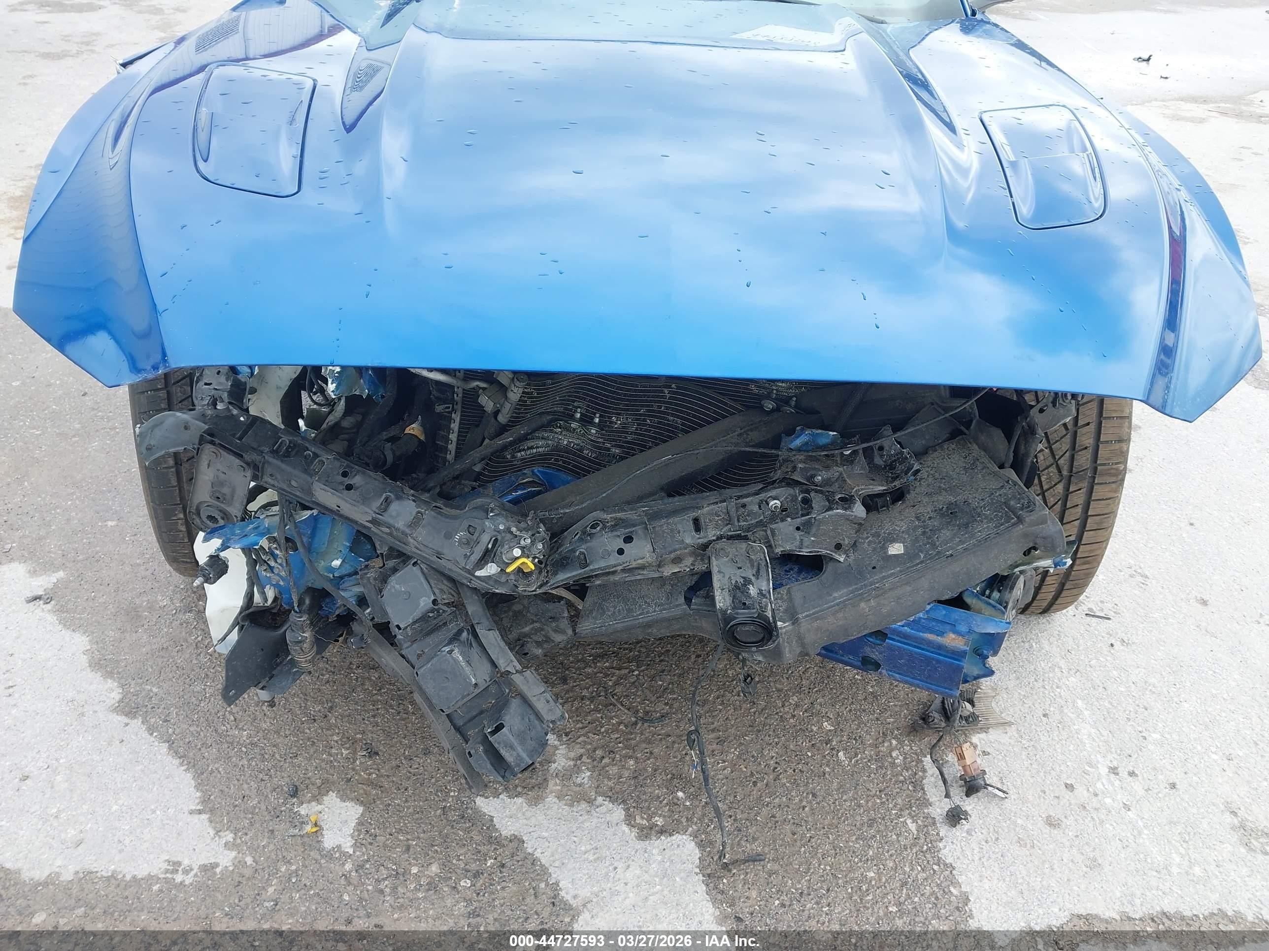 2017 Ford Mustang Gt Premium Синий vin: 1FA6P8CF5H5339779