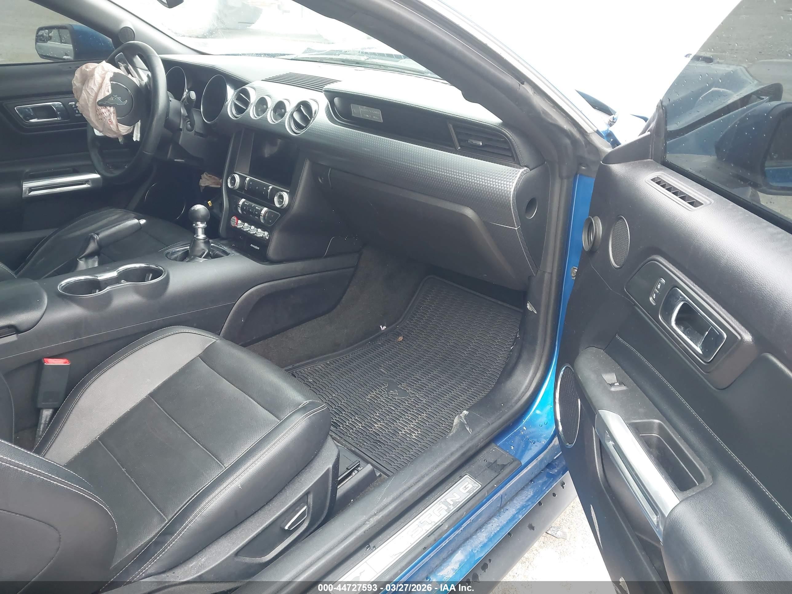 2017 Ford Mustang Gt Premium Синий vin: 1FA6P8CF5H5339779