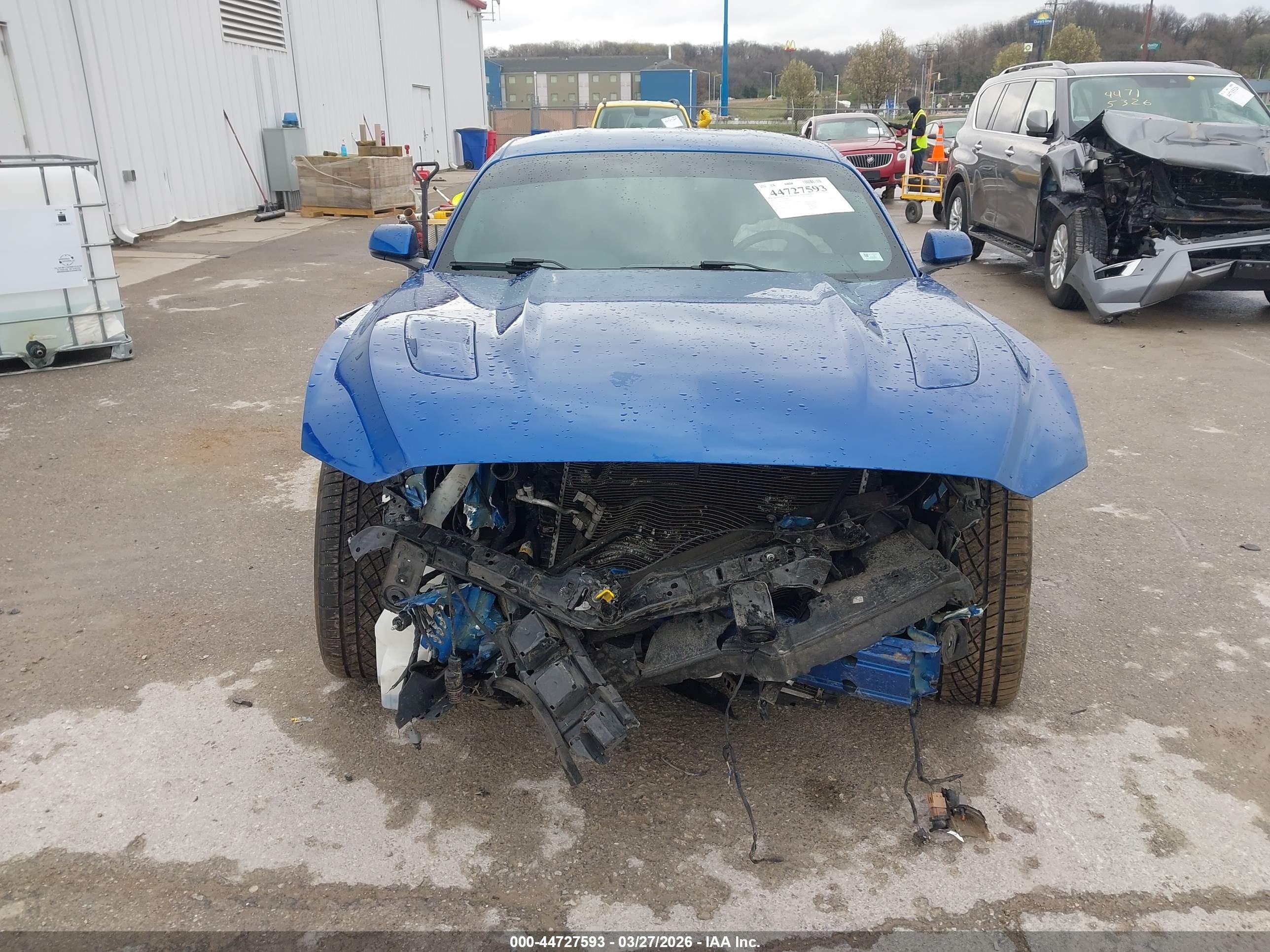 2017 Ford Mustang Gt Premium Синий vin: 1FA6P8CF5H5339779