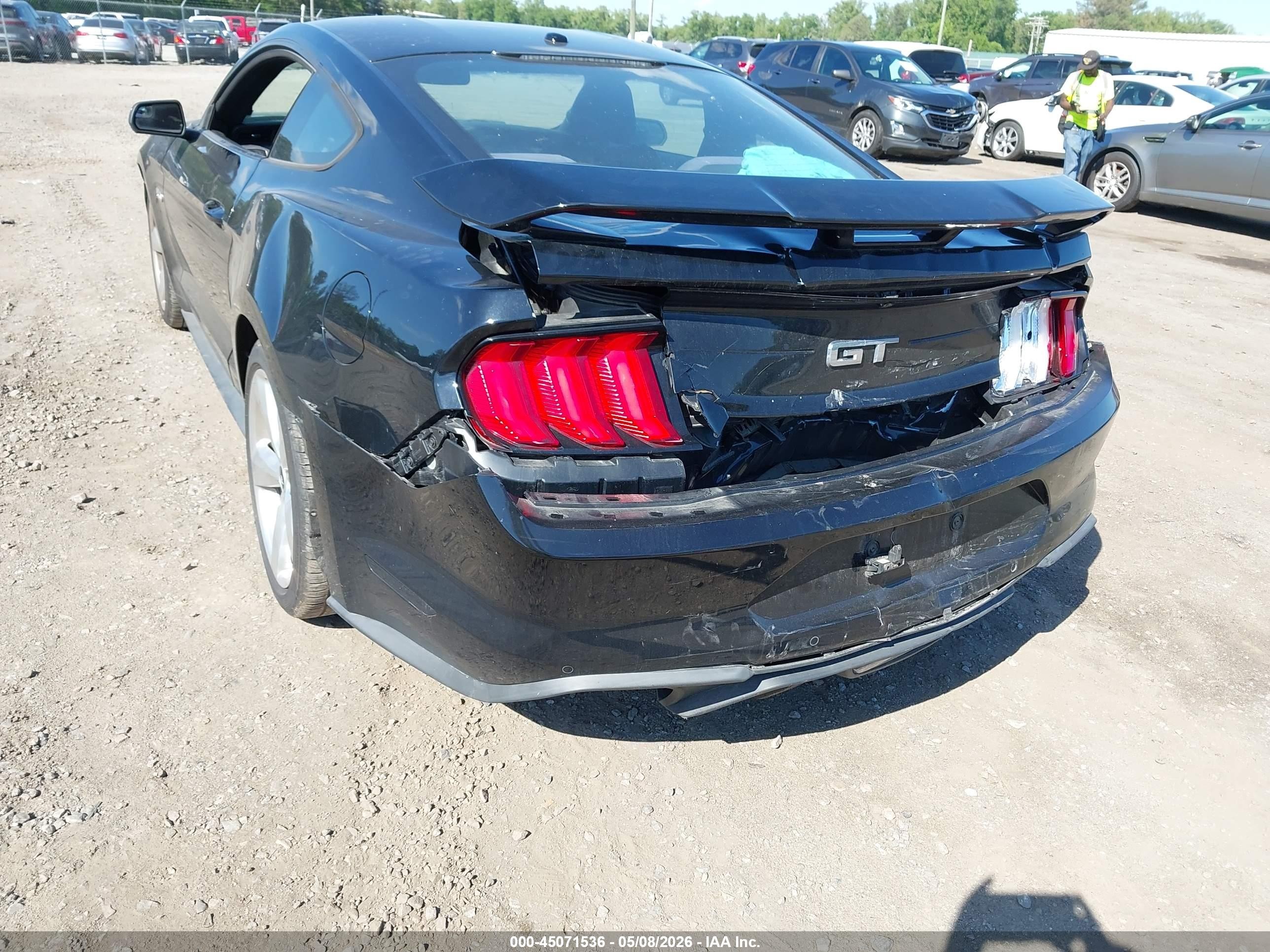 2019 Ford Mustang Gt Черный vin: 1FA6P8CF5K5187235