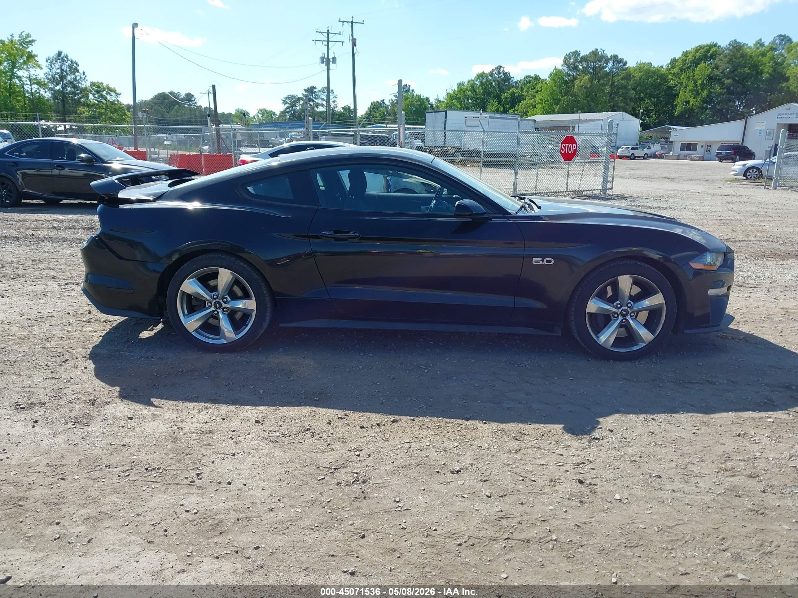 2019 Ford Mustang Gt Черный vin: 1FA6P8CF5K5187235