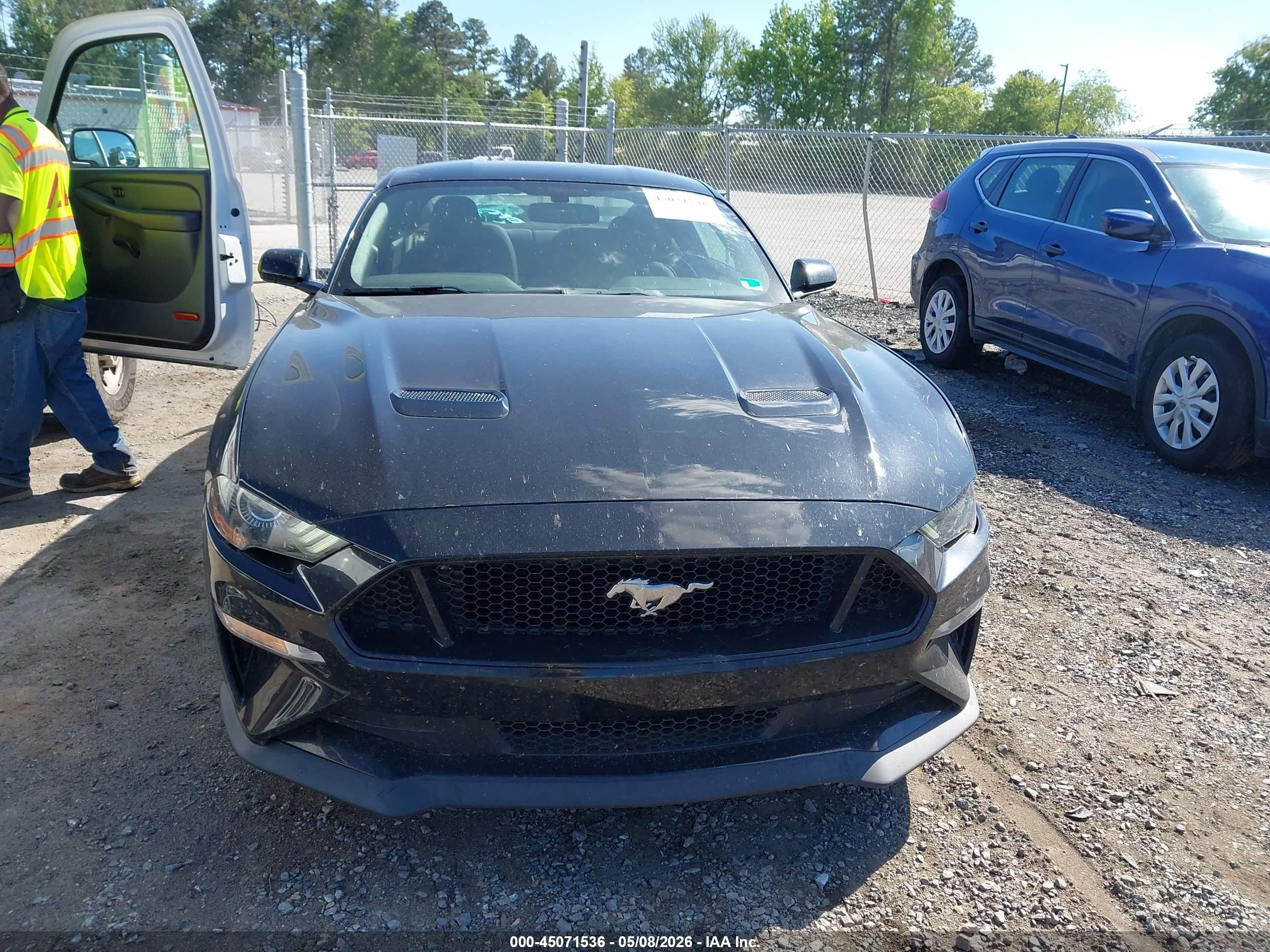 2019 Ford Mustang Gt Черный vin: 1FA6P8CF5K5187235