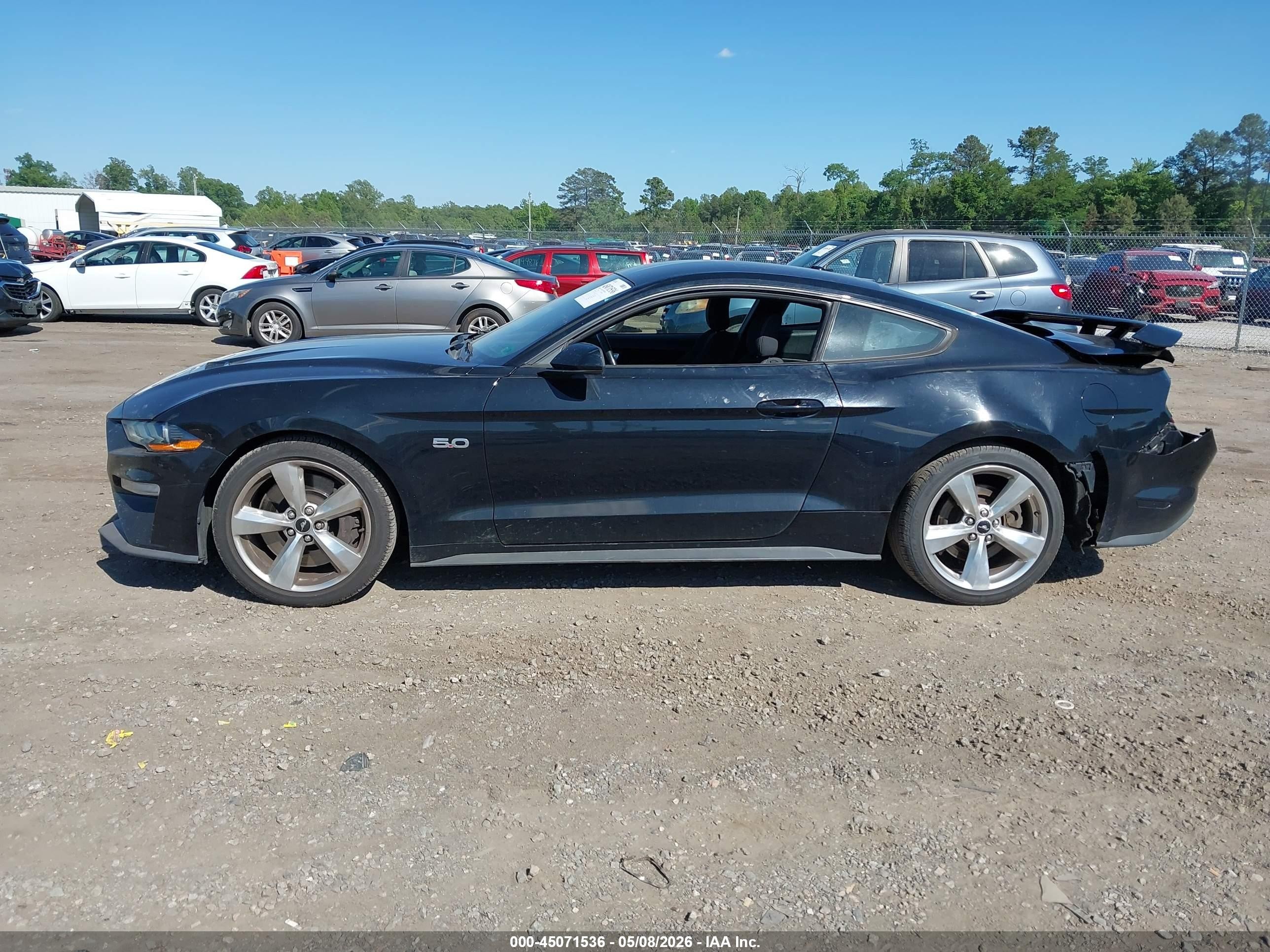 2019 Ford Mustang Gt Черный vin: 1FA6P8CF5K5187235
