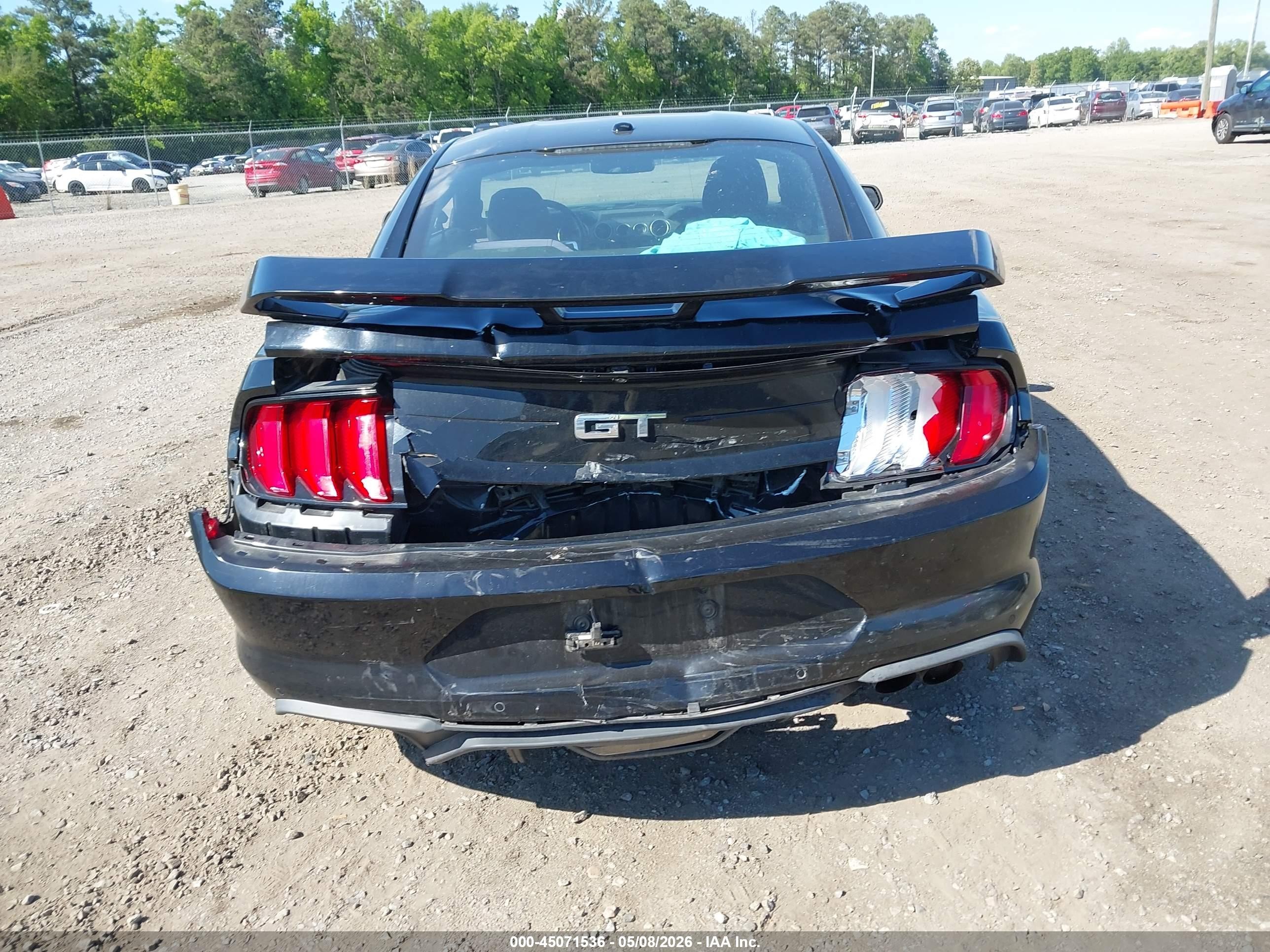 2019 Ford Mustang Gt Черный vin: 1FA6P8CF5K5187235