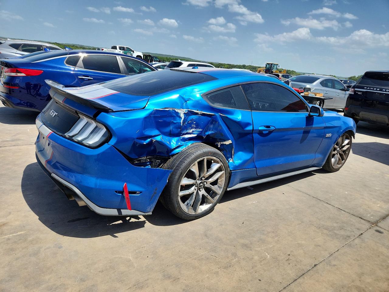 2019 Ford Mustang Gt Blue vin: 1FA6P8CF5K5200341