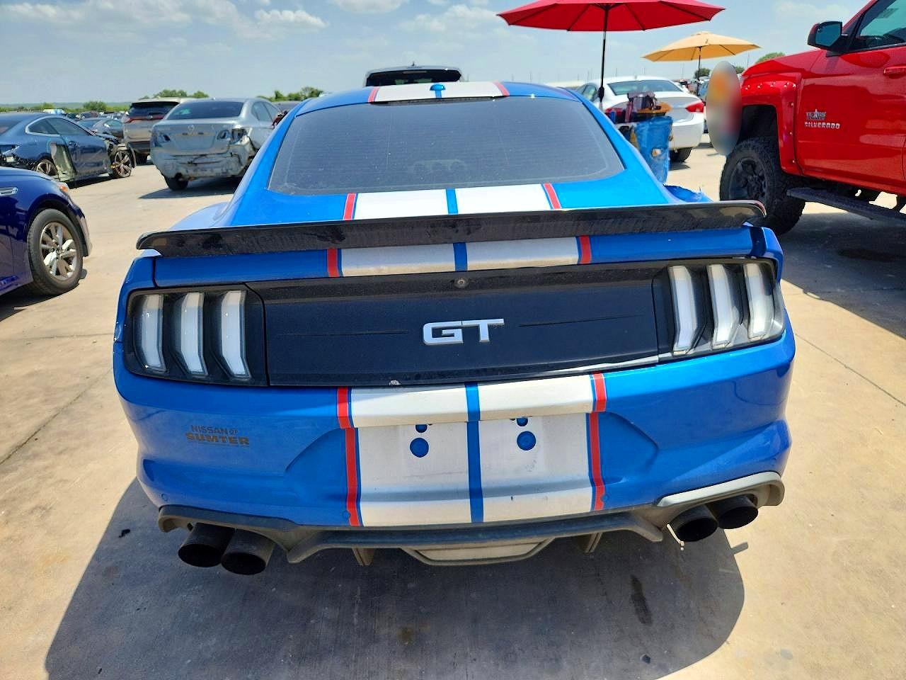 2019 Ford Mustang Gt Blue vin: 1FA6P8CF5K5200341