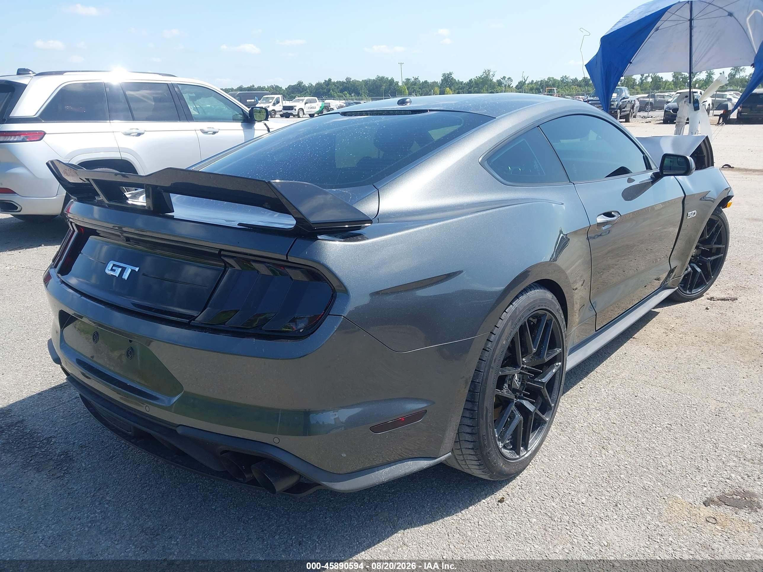 2020 Ford Mustang Gt Fastback Black vin: 1FA6P8CF5L5132933