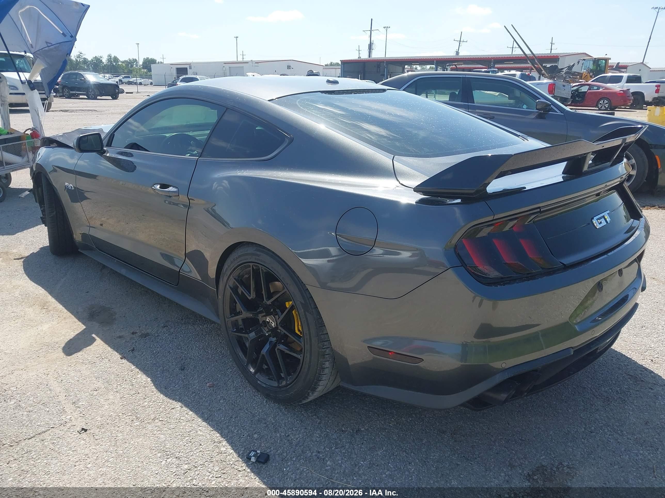 2020 Ford Mustang Gt Fastback Black vin: 1FA6P8CF5L5132933