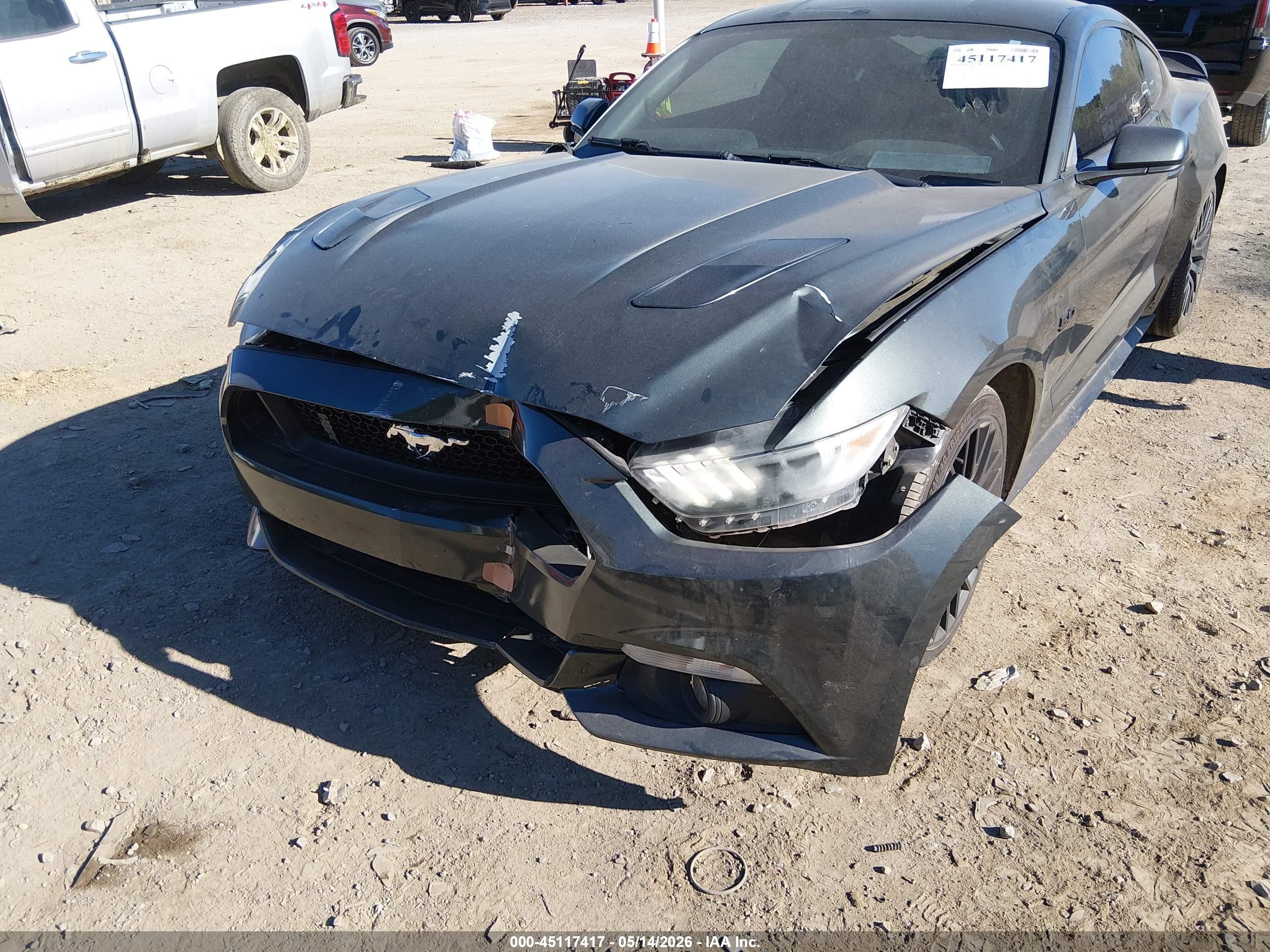 2015 Ford Mustang Gt Gray vin: 1FA6P8CF6F5343997