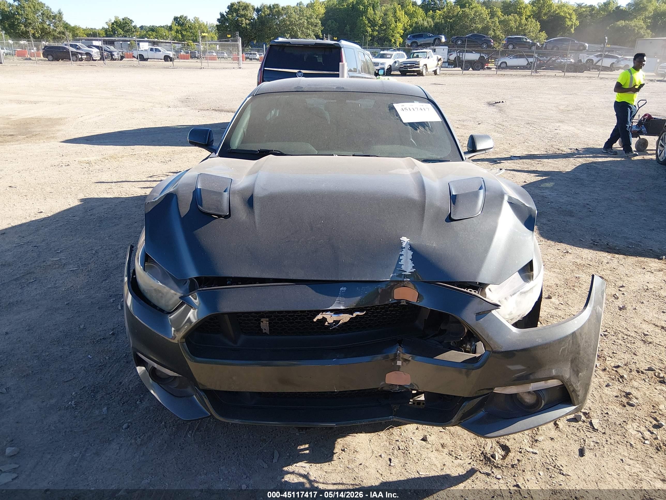 2015 Ford Mustang Gt Gray vin: 1FA6P8CF6F5343997