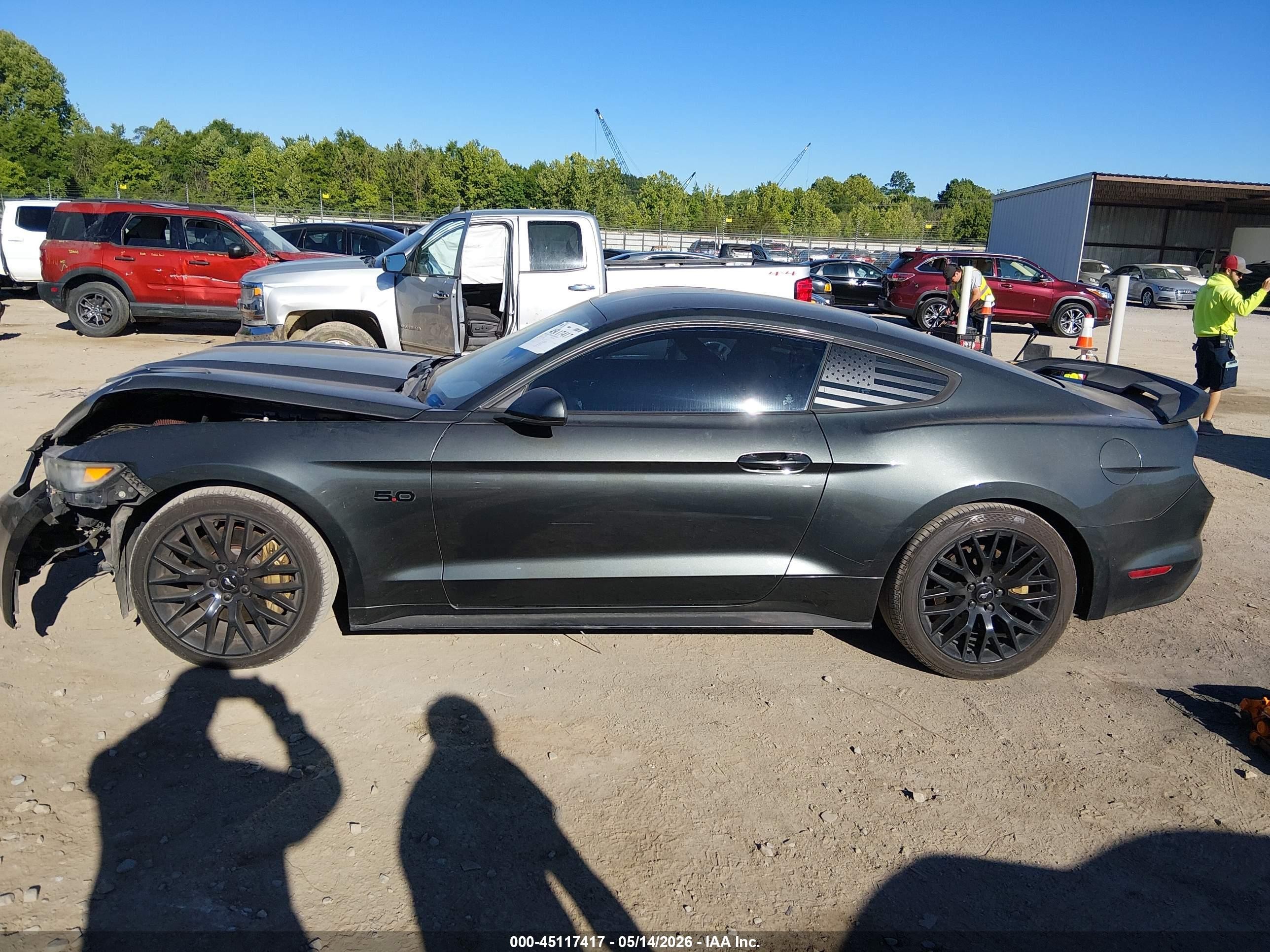 2015 Ford Mustang Gt Gray vin: 1FA6P8CF6F5343997