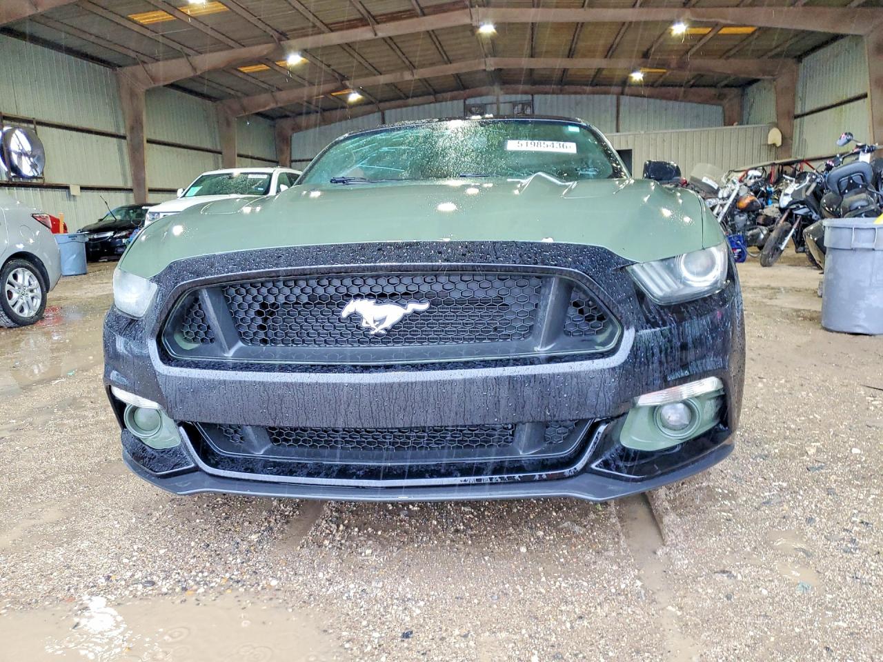 2015 Ford Mustang Gt Green vin: 1FA6P8CF6F5362310