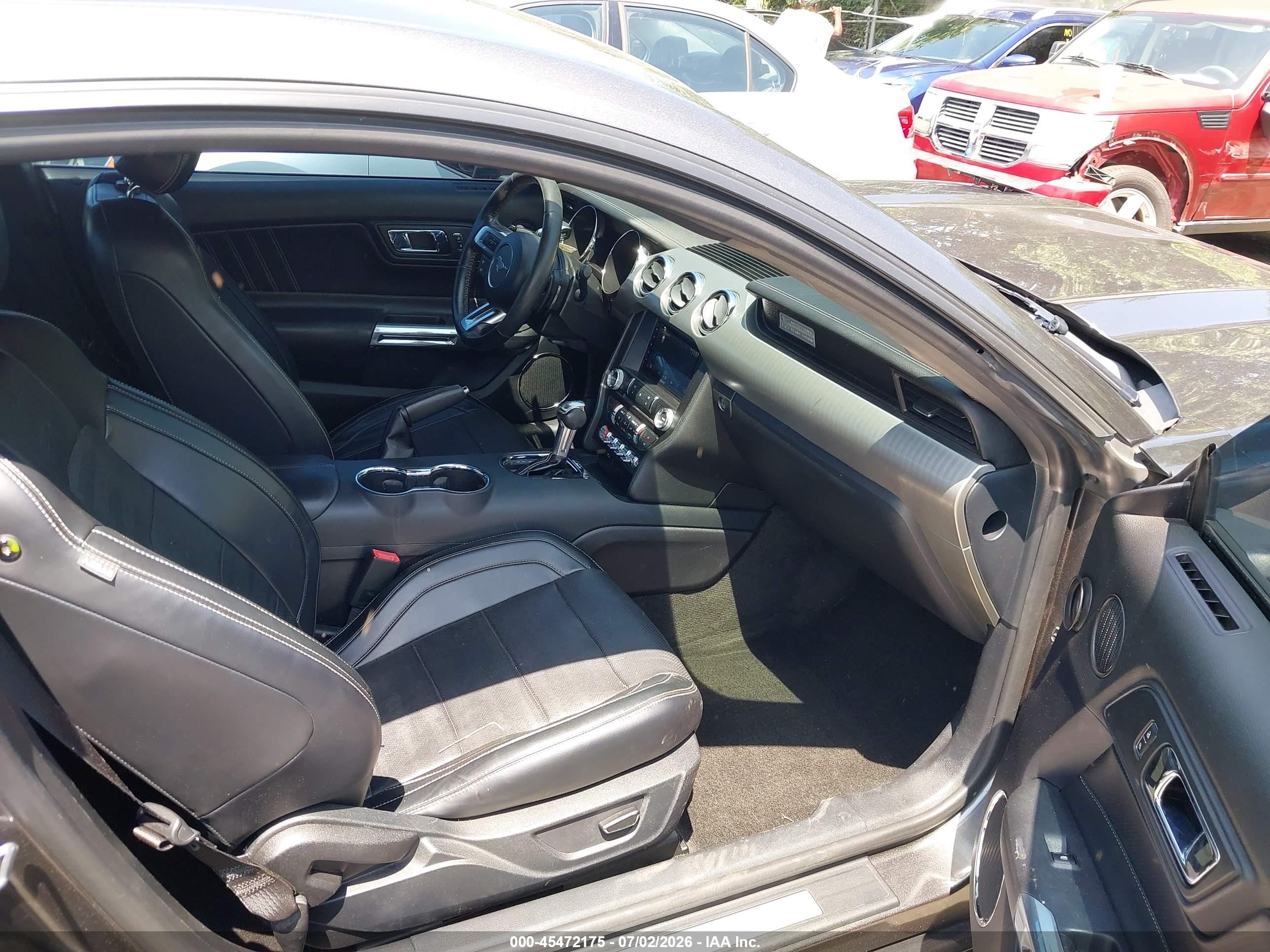 2015 Ford Mustang Gt Premium Gray vin: 1FA6P8CF6F5367541