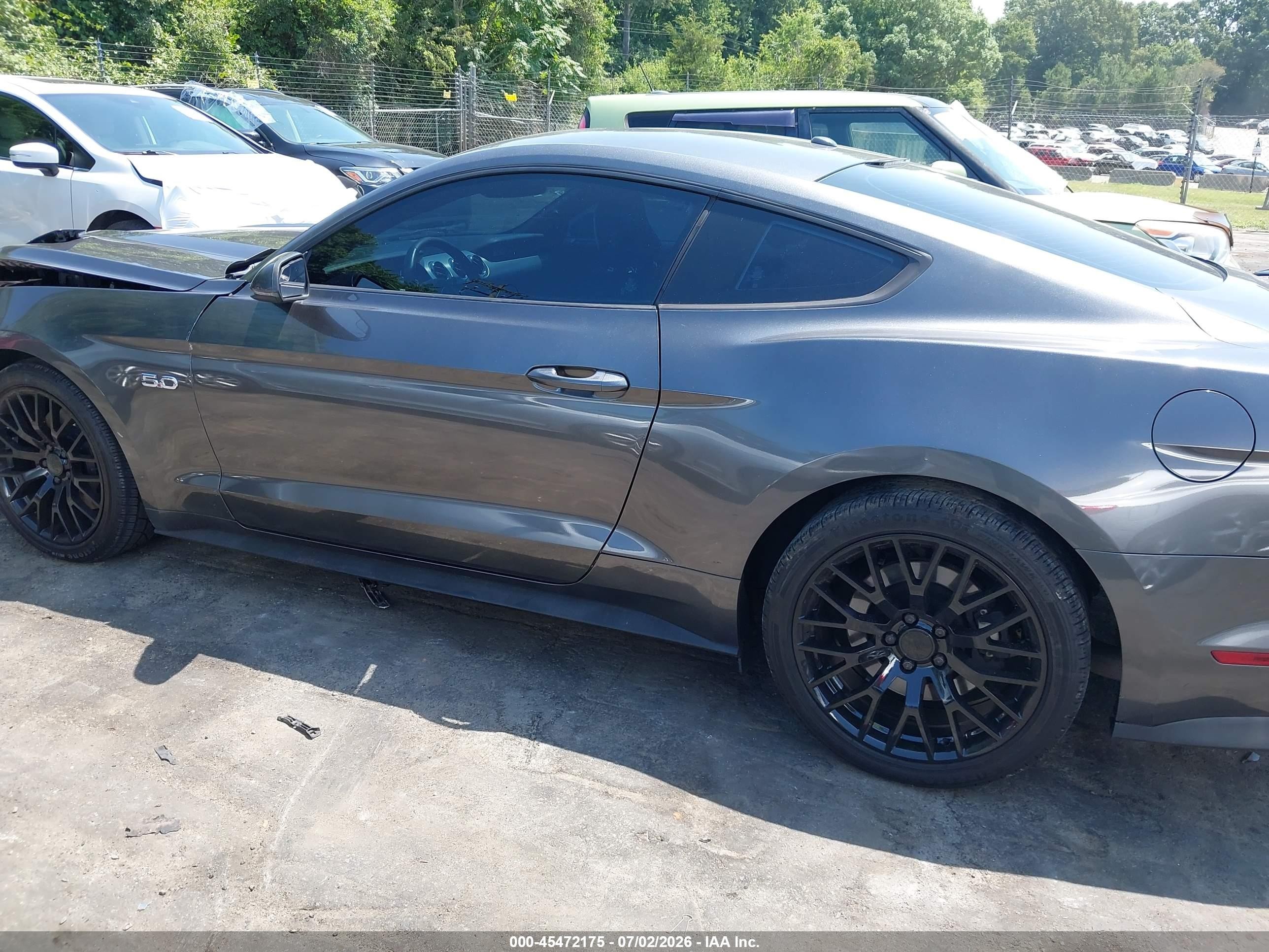 2015 Ford Mustang Gt Premium Gray vin: 1FA6P8CF6F5367541