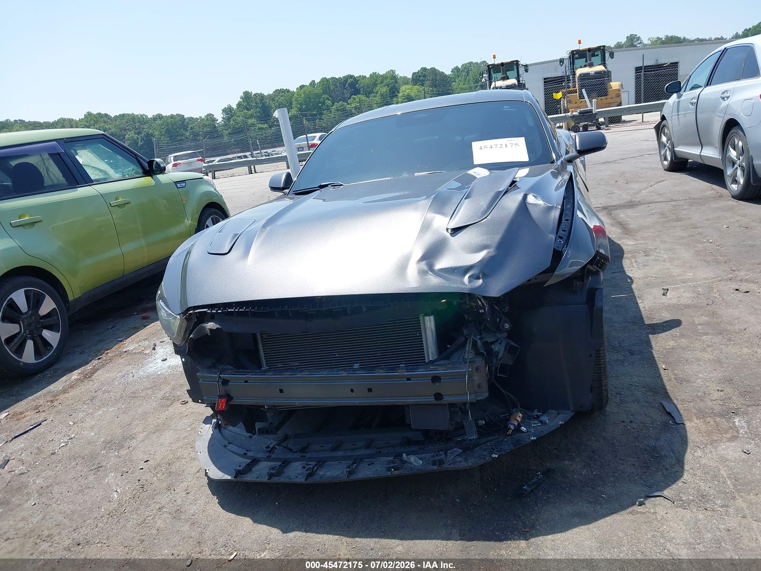 2015 Ford Mustang Gt Premium Gray vin: 1FA6P8CF6F5367541