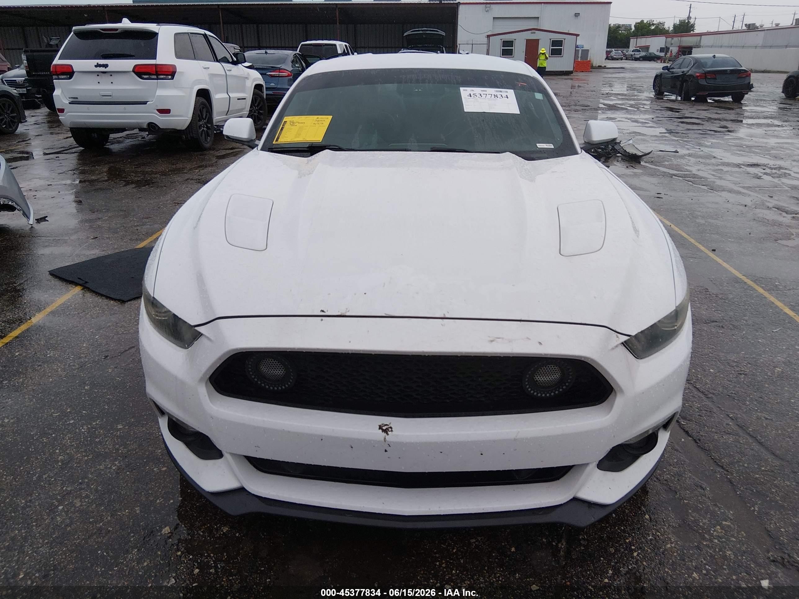 2015 Ford Mustang Gt Premium White vin: 1FA6P8CF6F5369421