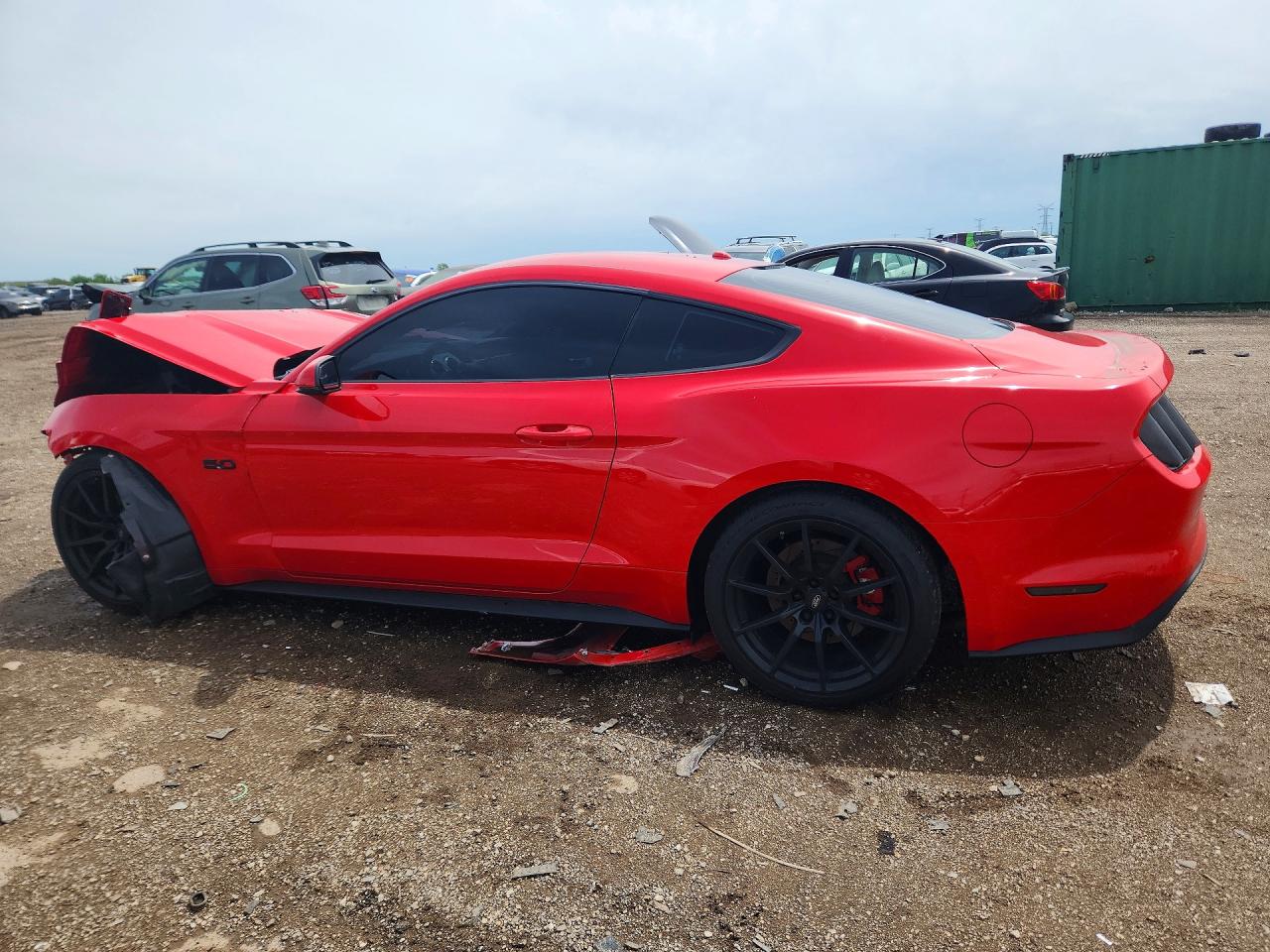 2015 Ford Mustang Gt Red vin: 1FA6P8CF6F5384887