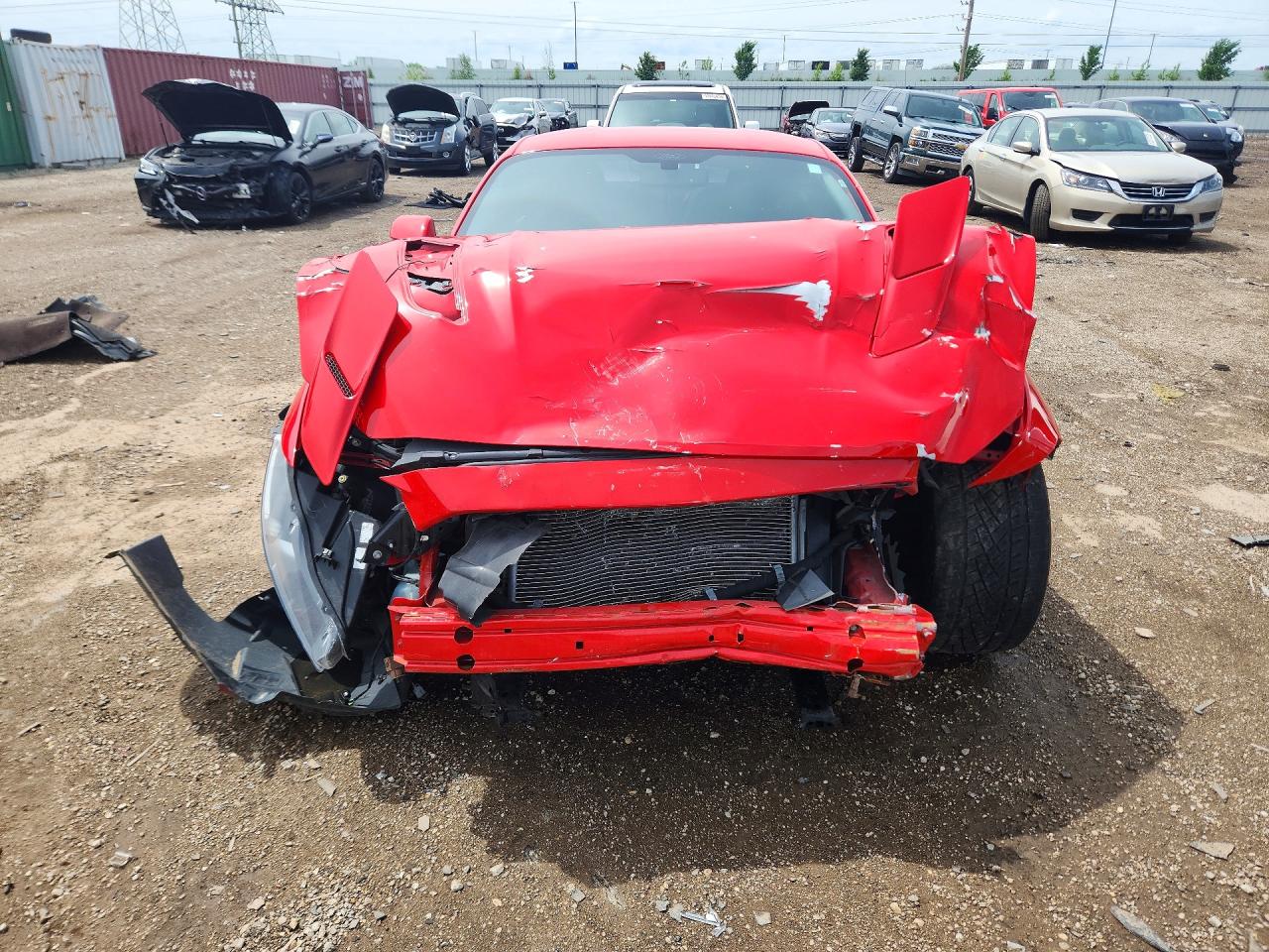 2015 Ford Mustang Gt Red vin: 1FA6P8CF6F5384887