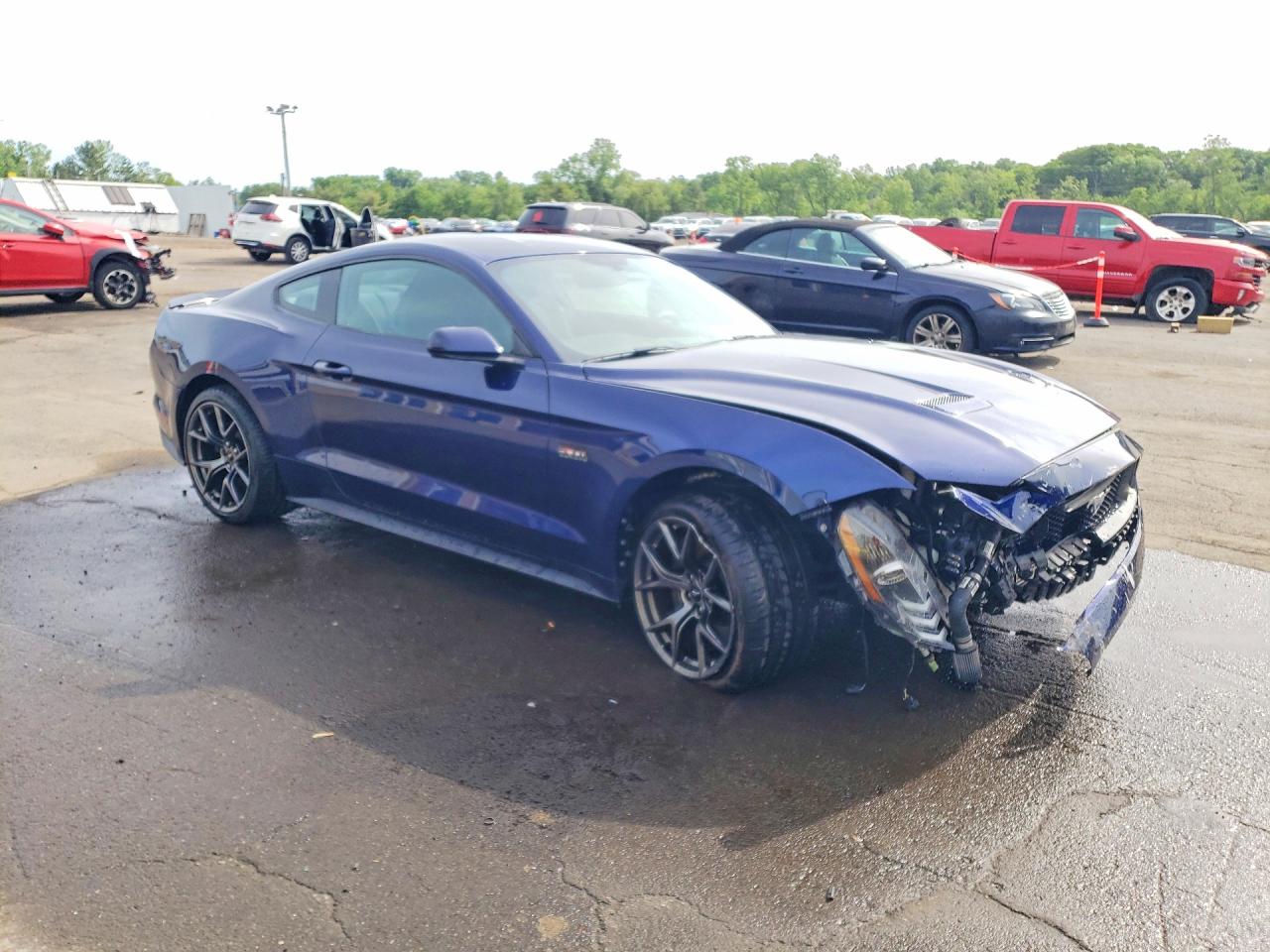 2019 Ford Mustang Gt Blue vin: 1FA6P8CF6K5112897