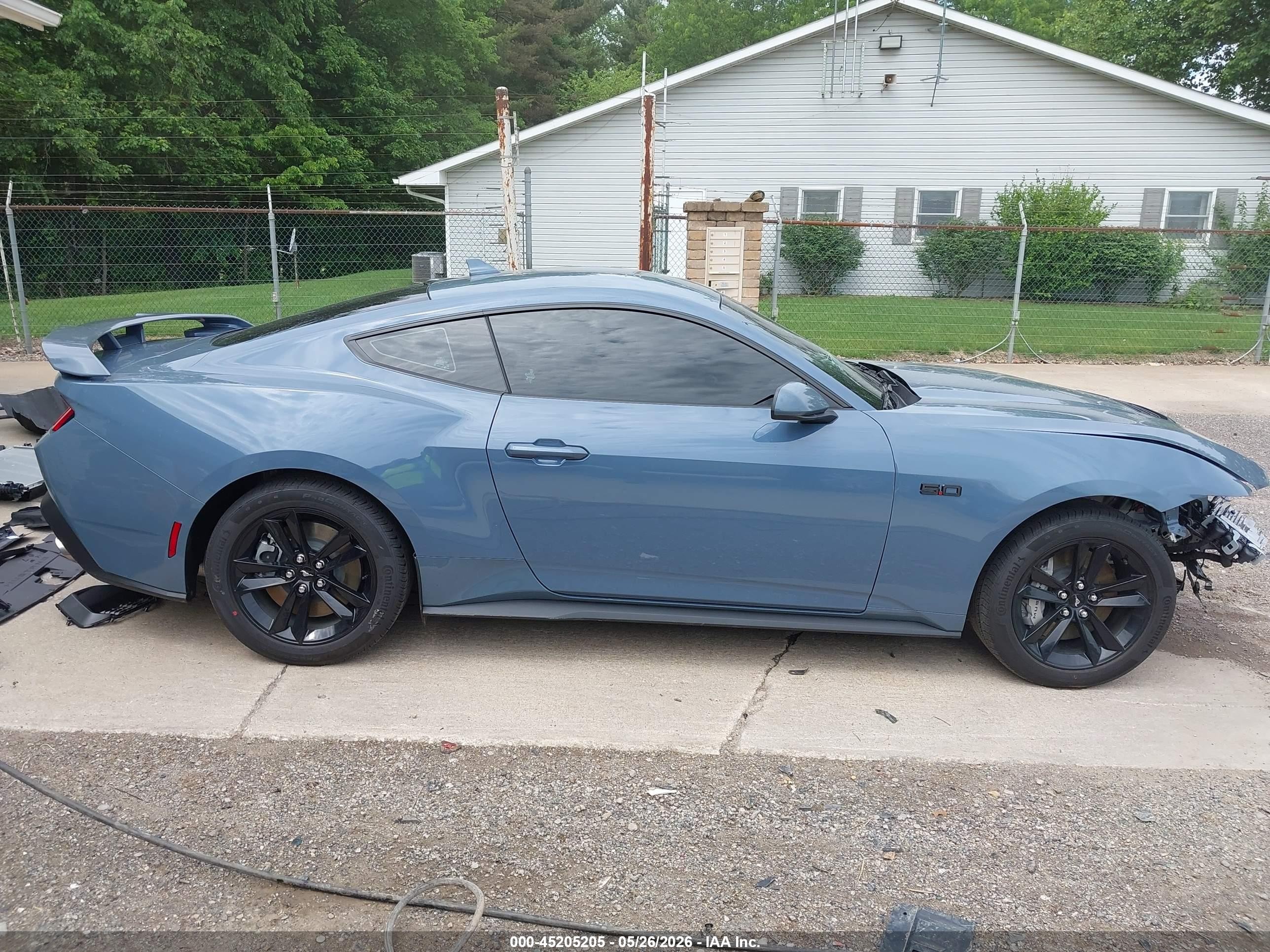 2026 Ford Mustang Gt Fastback Синий vin: 1FA6P8CF6T5404177