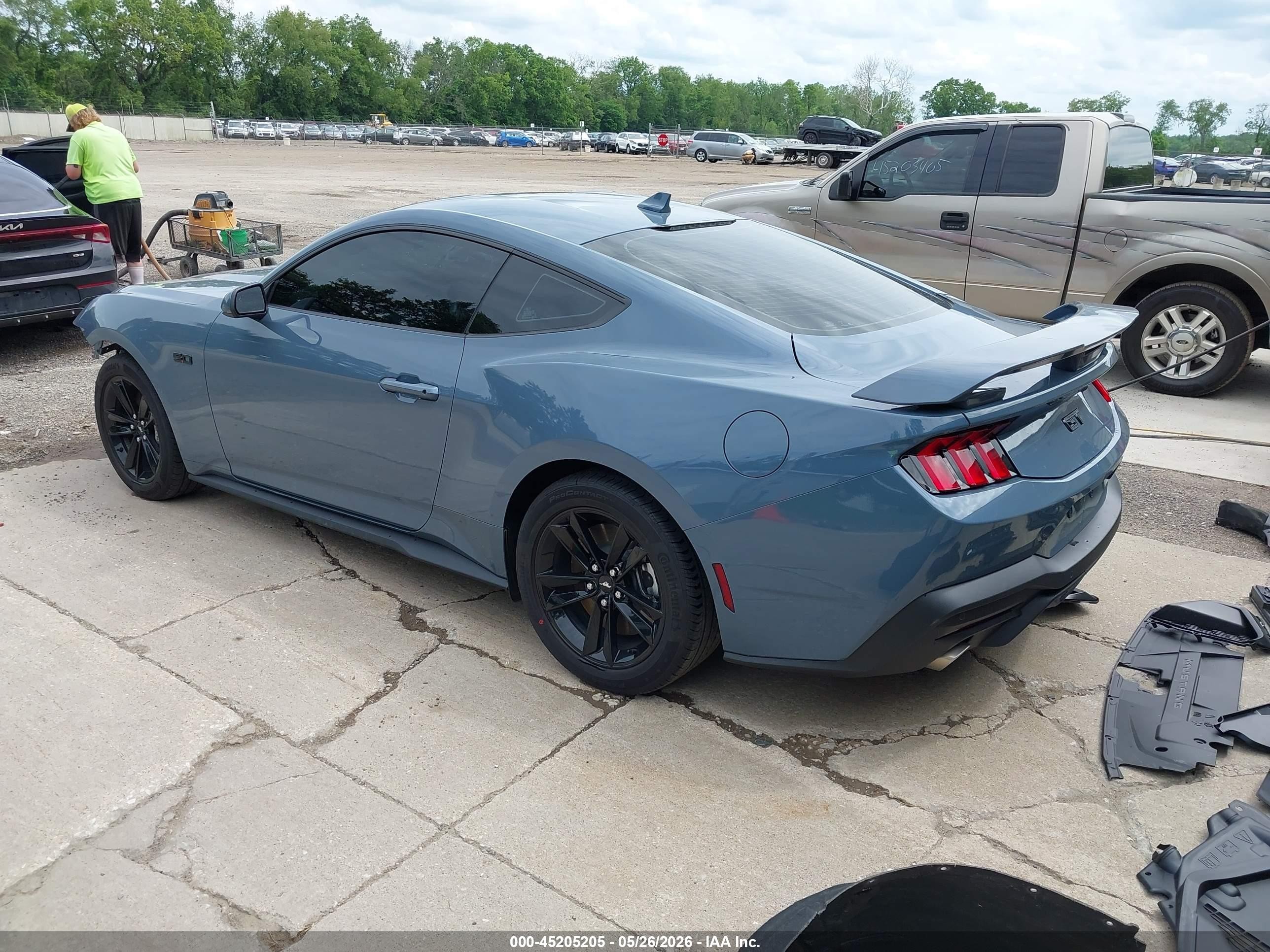 2026 Ford Mustang Gt Fastback Синий vin: 1FA6P8CF6T5404177