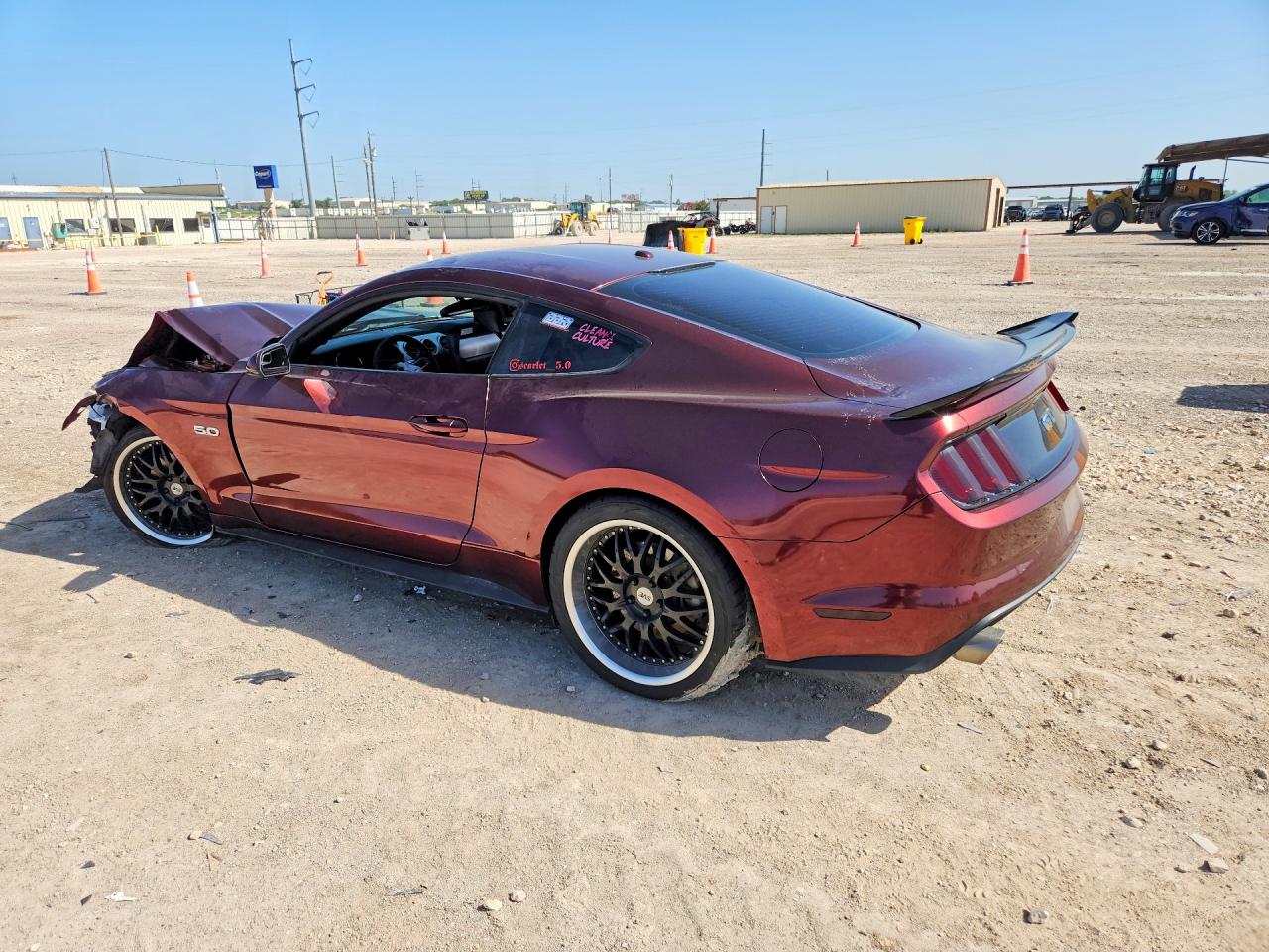 2015 Ford Mustang Gt Burgundy vin: 1FA6P8CF7F5305971